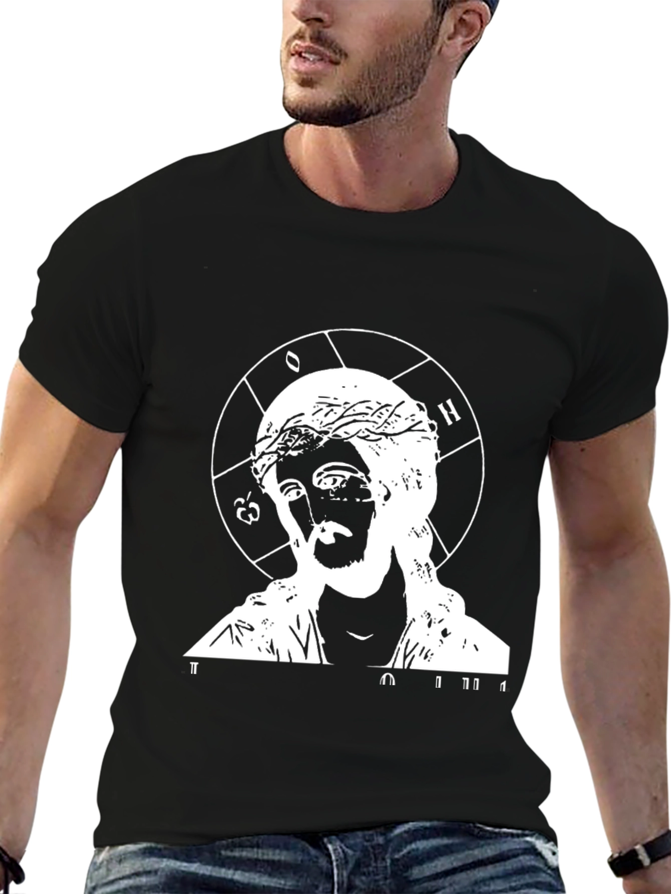 Religious Graphic Black T-Shirt