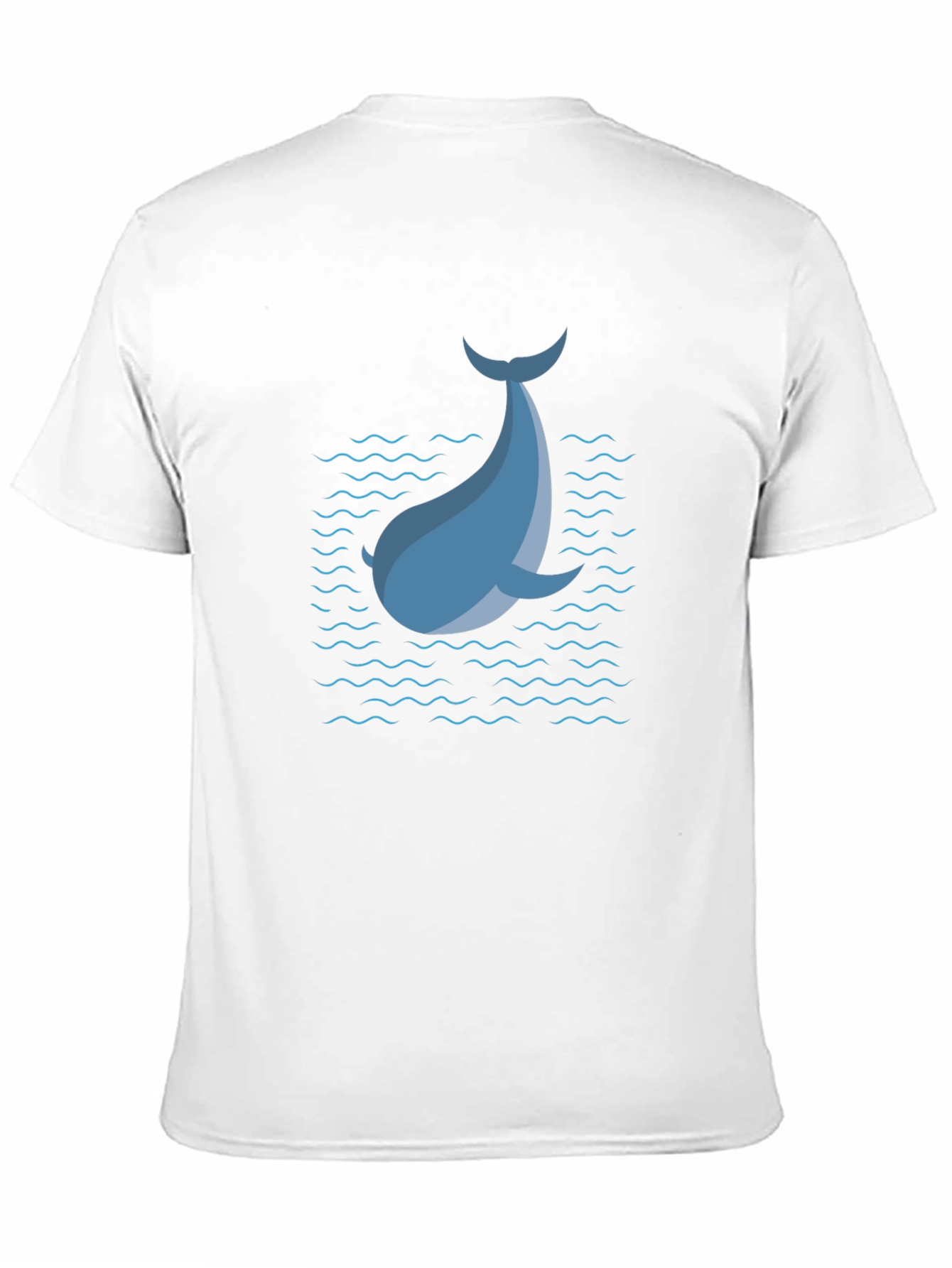 Blue Dolphin Graphic T-Shirt - Black Casual Tee