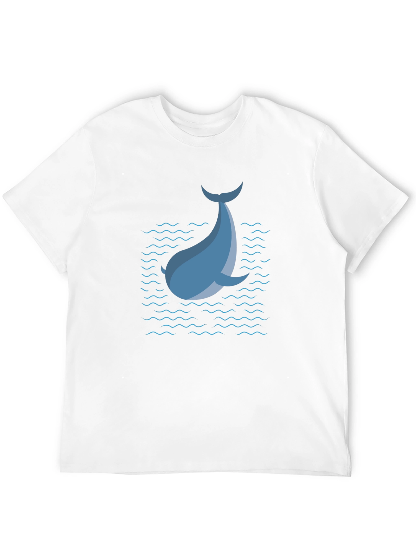 Blue Dolphin Graphic T-Shirt - Black Casual Tee