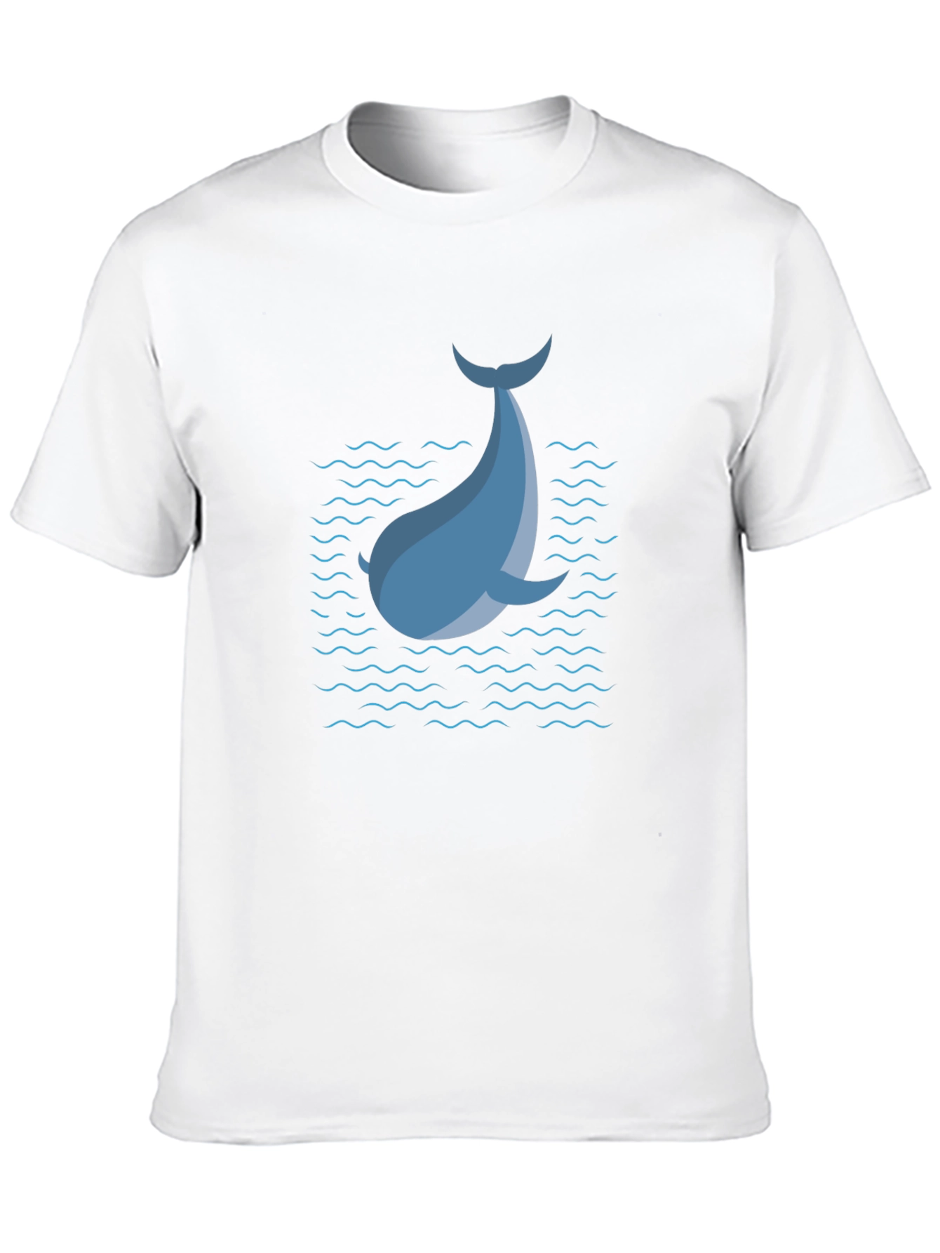 Blue Dolphin Graphic T-Shirt - Black Casual Tee