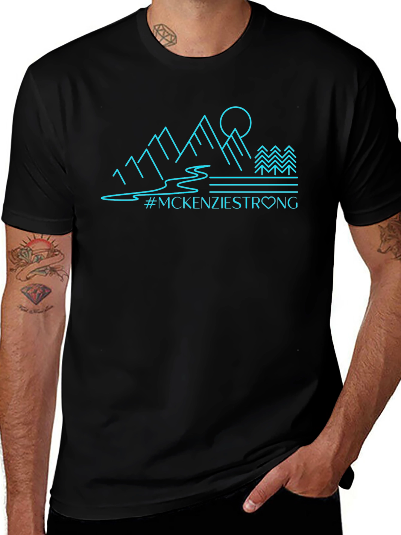 McKenzie Strong Graphic Tee - Black Unisex T-Shirt