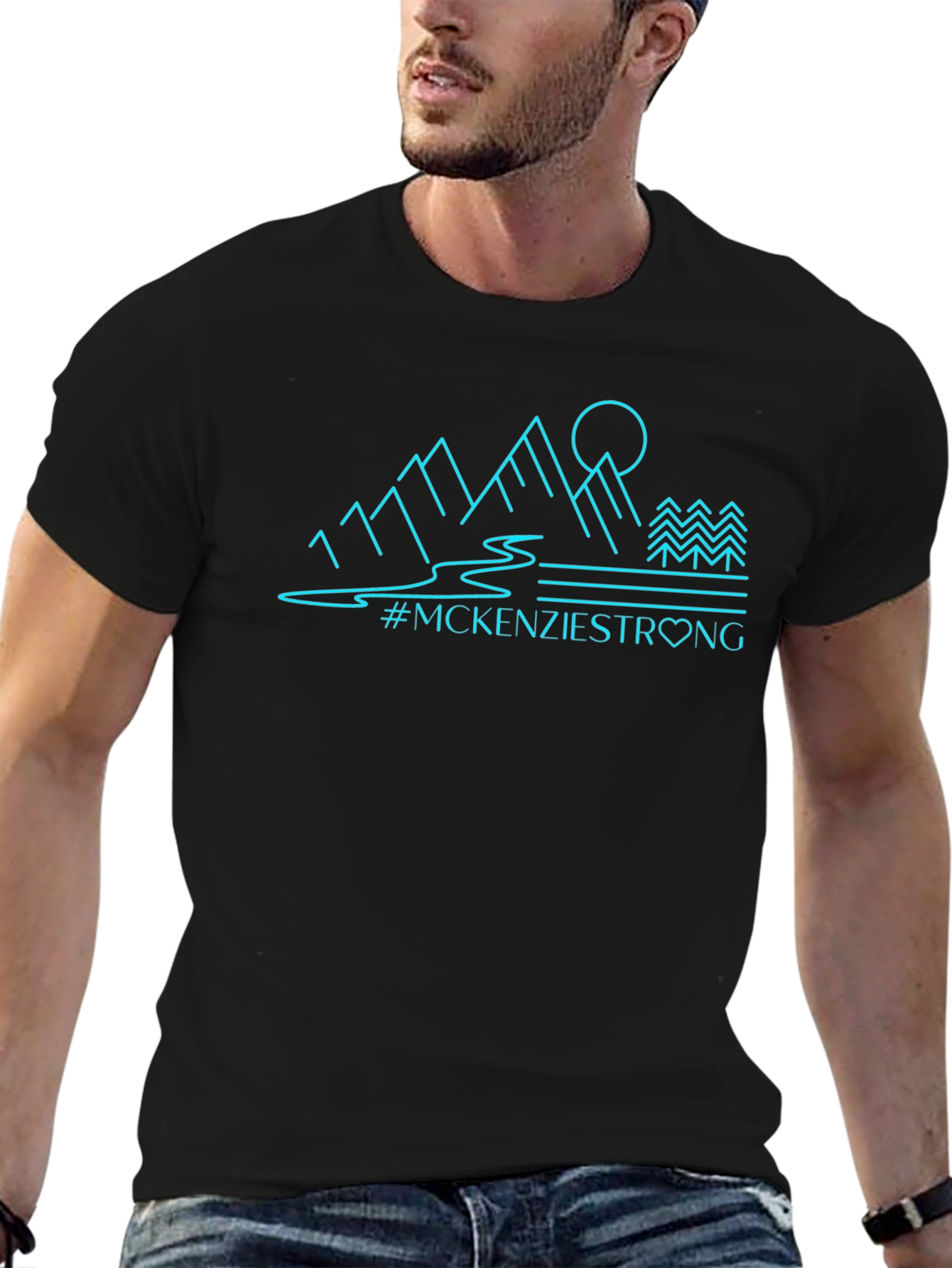 McKenzie Strong Graphic Tee - Black Unisex T-Shirt