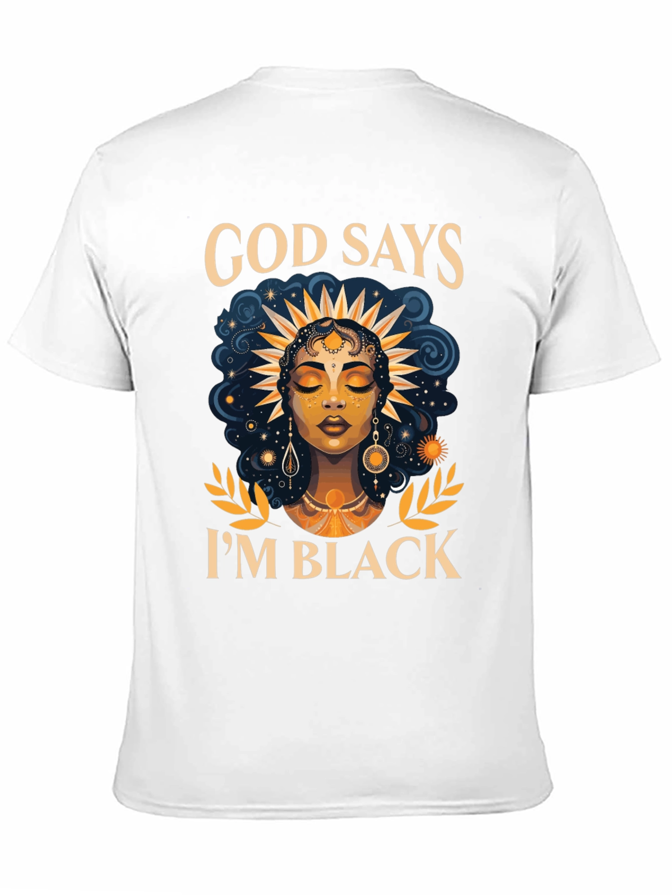 God Says Im Black T-Shirt - Unique Design
