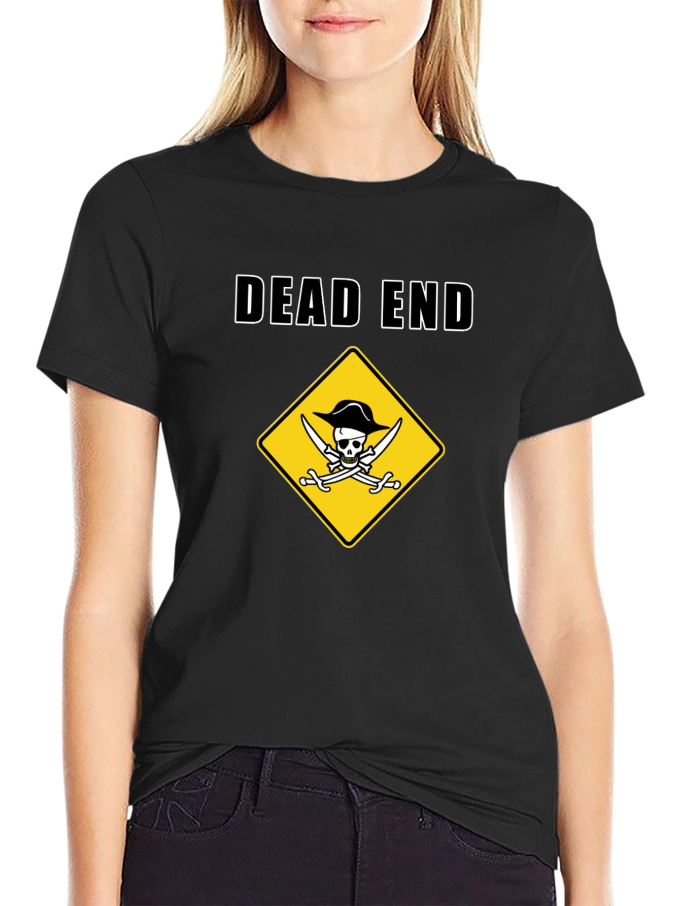 Dead End Pirate Graphic T-Shirt - Humor Tee