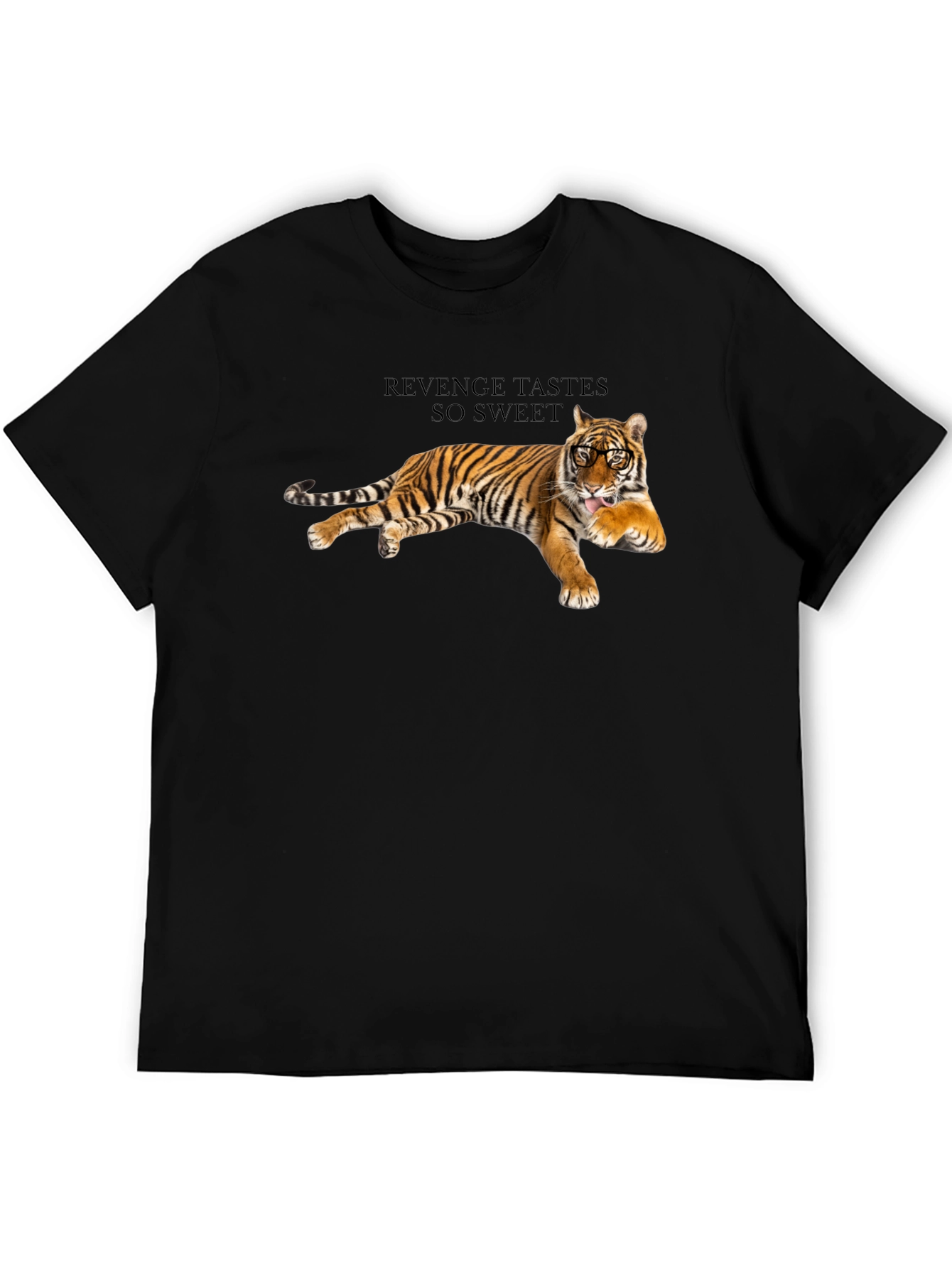 Revenge Tiger Graphic Tee - Cool Animal Print T-Shirt