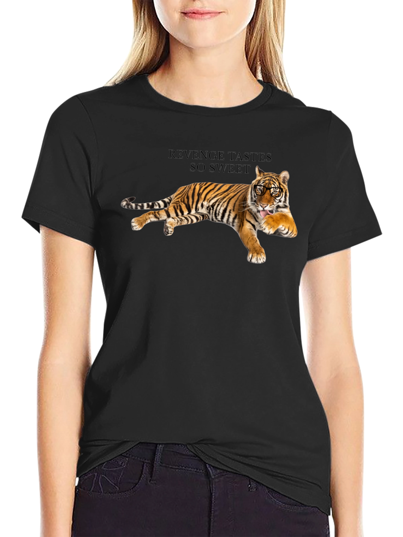 Revenge Tiger Graphic Tee - Cool Animal Print T-Shirt