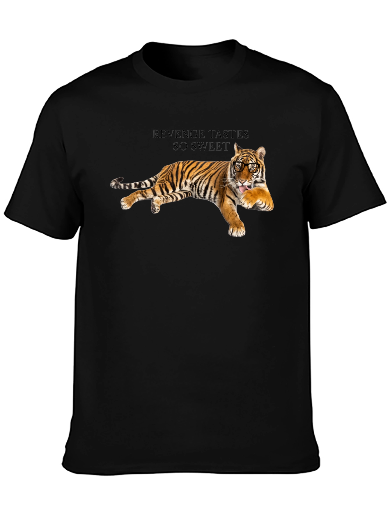 Revenge Tiger Graphic Tee - Cool Animal Print T-Shirt