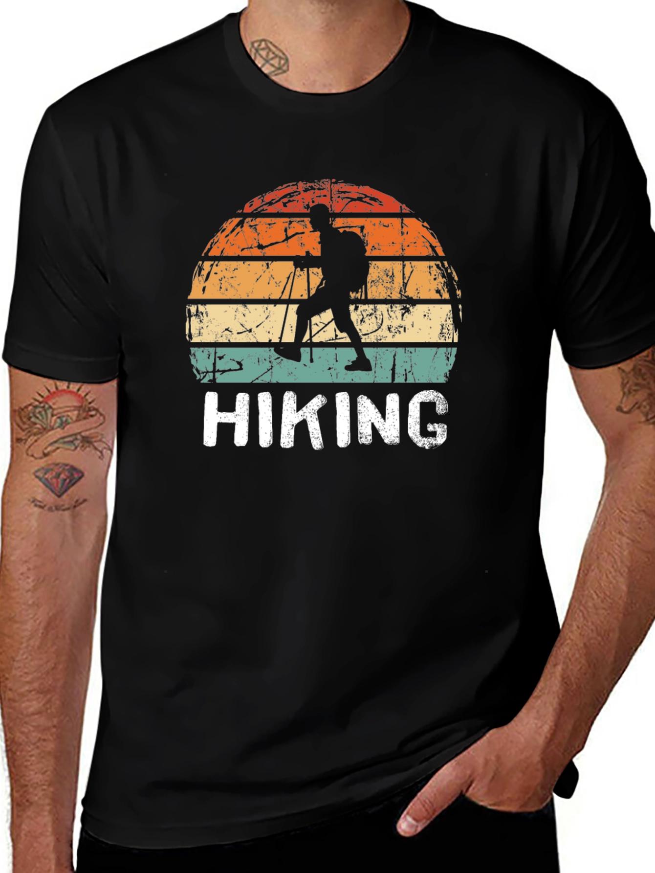 Retro Hiking T-Shirt - Outdoor Adventure Tee