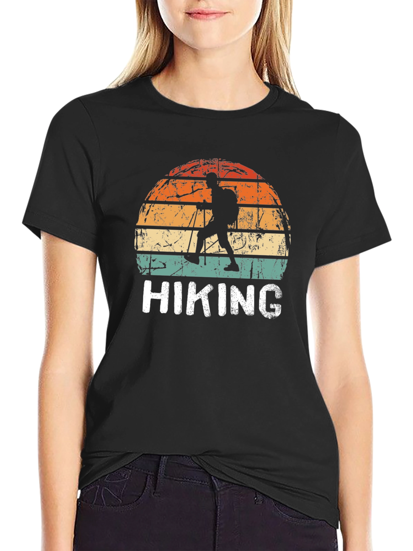 Retro Hiking T-Shirt - Outdoor Adventure Tee