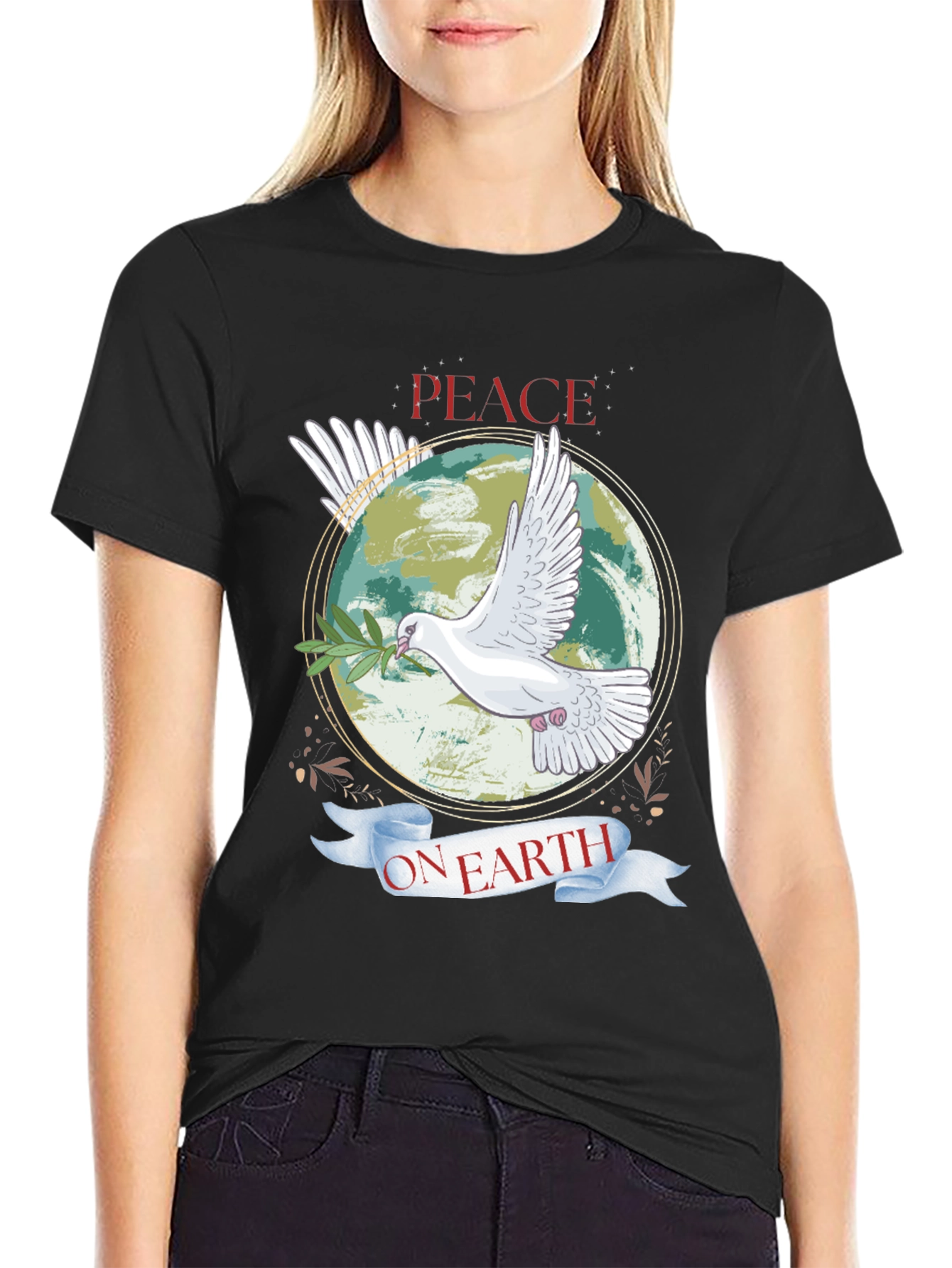 Peace on Earth Dove Graphic Tee