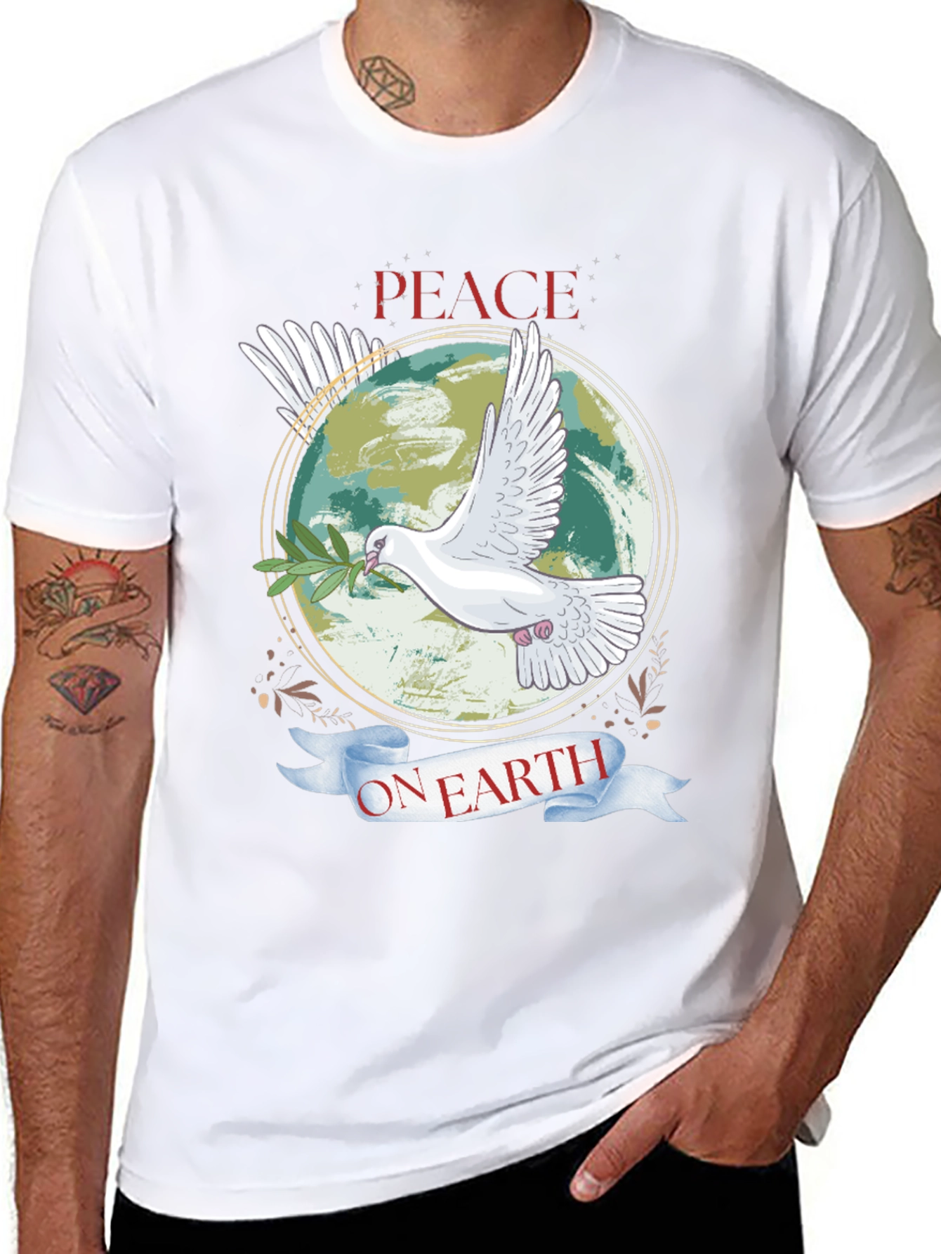 Peace on Earth Dove Graphic Tee