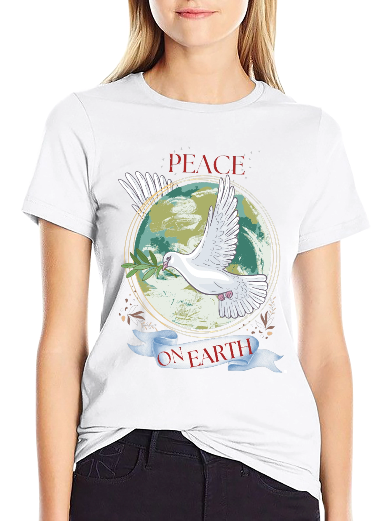 Peace on Earth Dove Graphic Tee