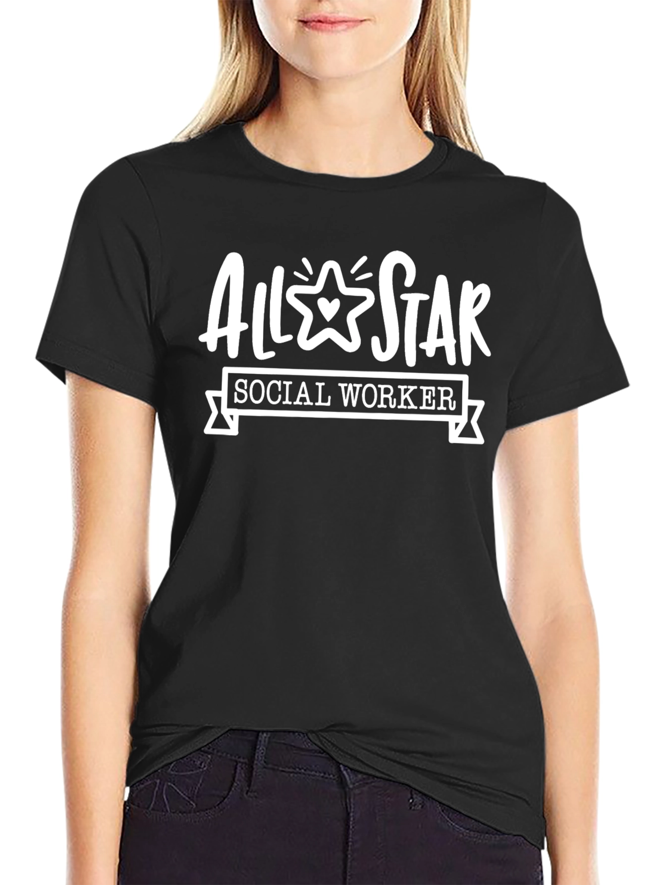 All-Star Social Worker Black T-Shirt