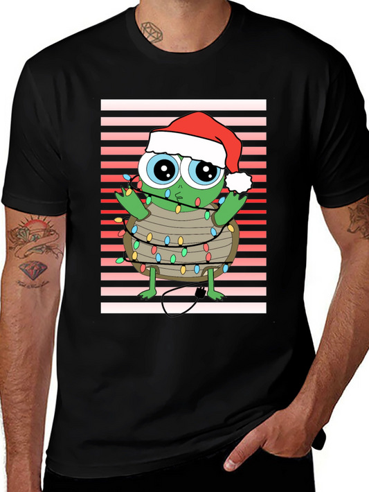 Festive Holiday Turtle Graphic Tee