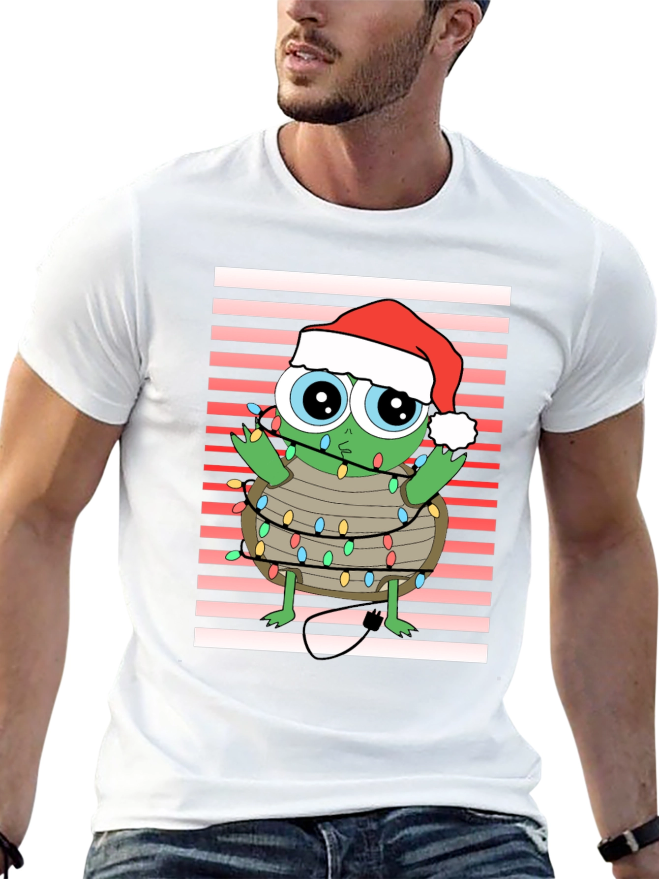 Festive Holiday Turtle Graphic Tee
