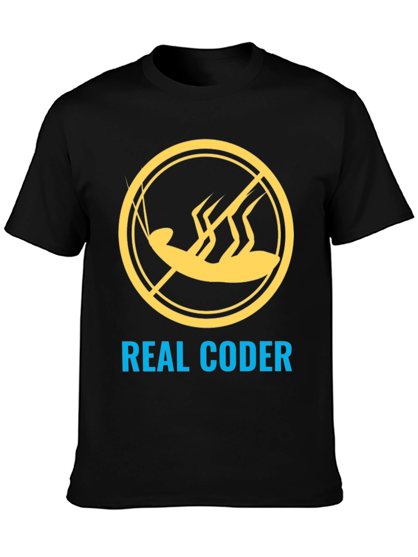 Real Coder T-Shirt - No Bugs Allowed!