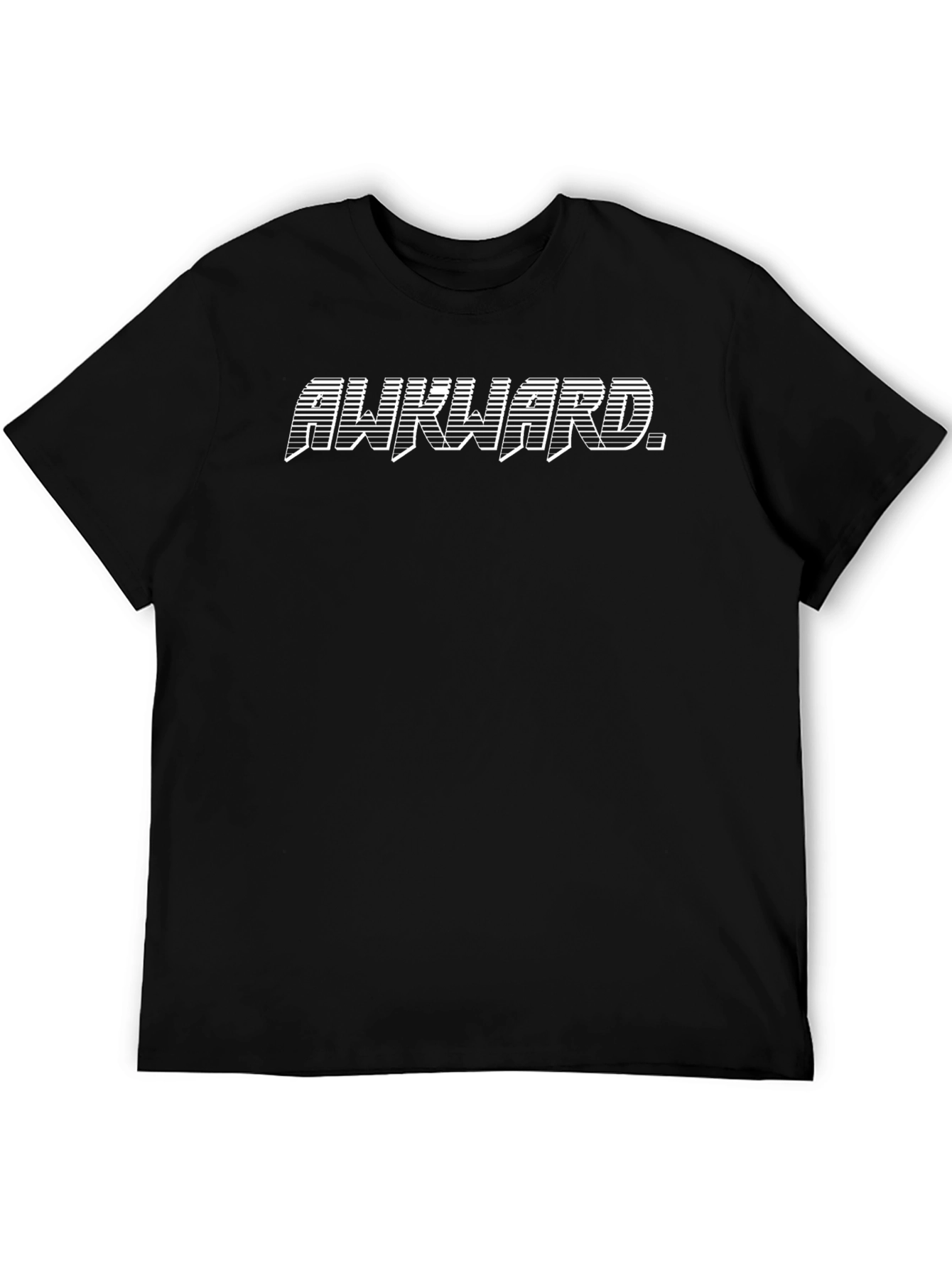 Awkward Retro Graphic Tee - Mens Black T-Shirt