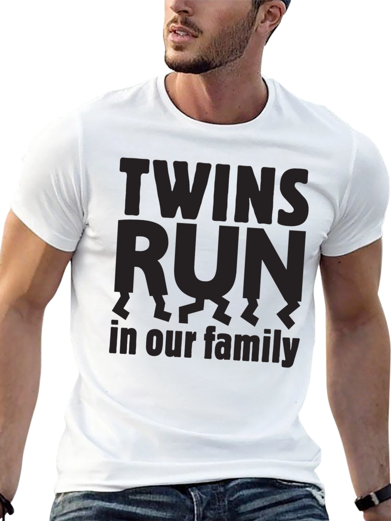 Twins Run in Our Family Graphic Tee