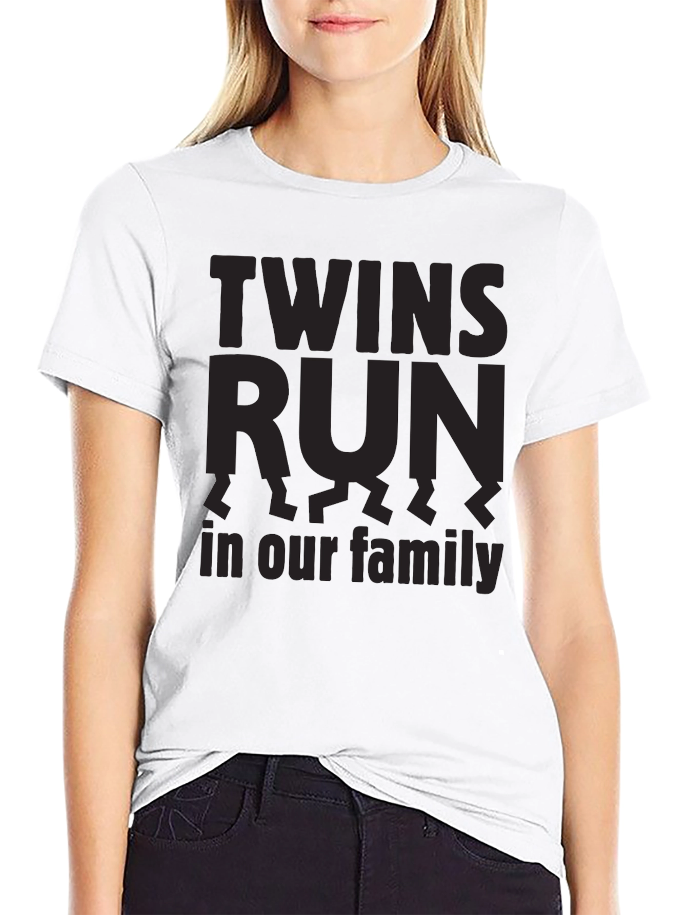 Twins Run in Our Family Graphic Tee