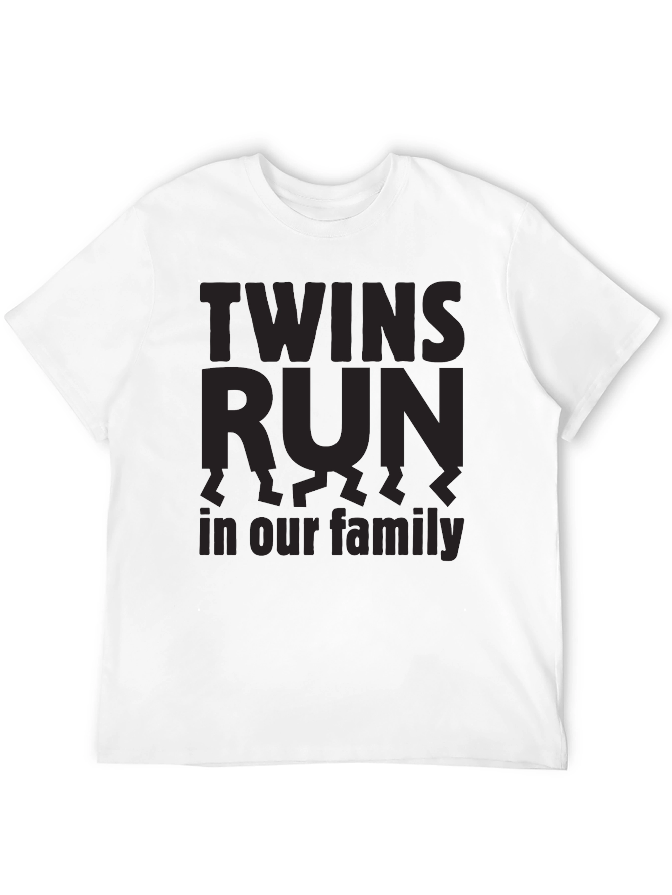 Twins Run in Our Family Graphic Tee