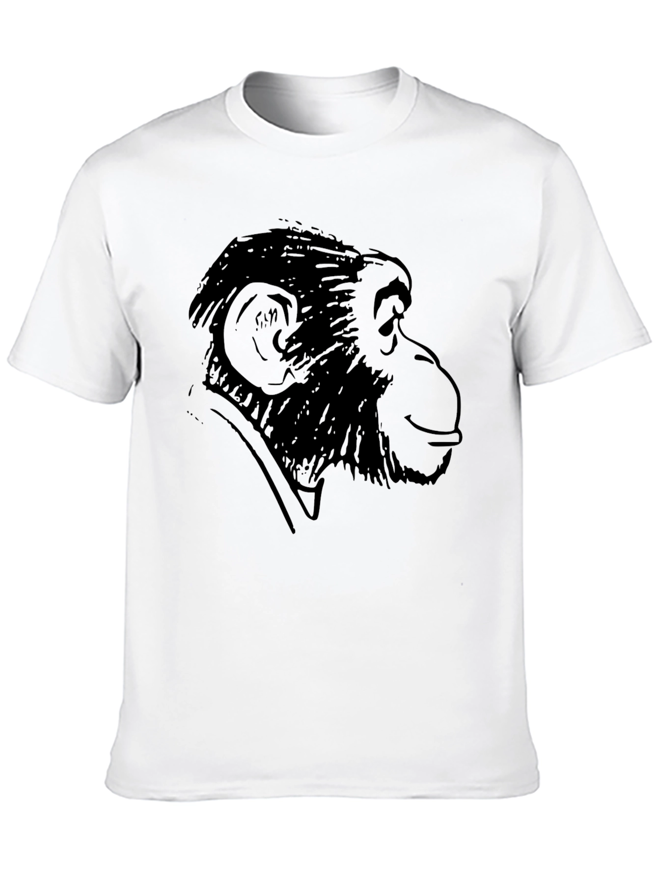 Monkey Graphic Tee - Classic Black Cotton T-Shirt