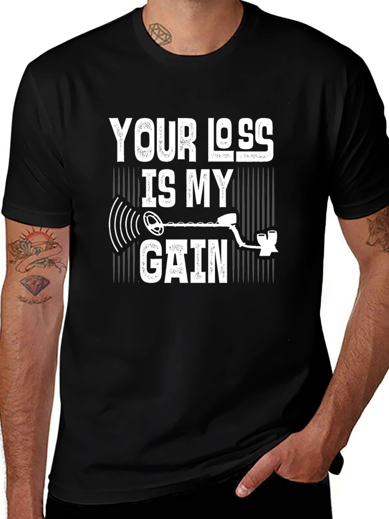 Your Loss Is My Gain Metal Detecting T-Shirt