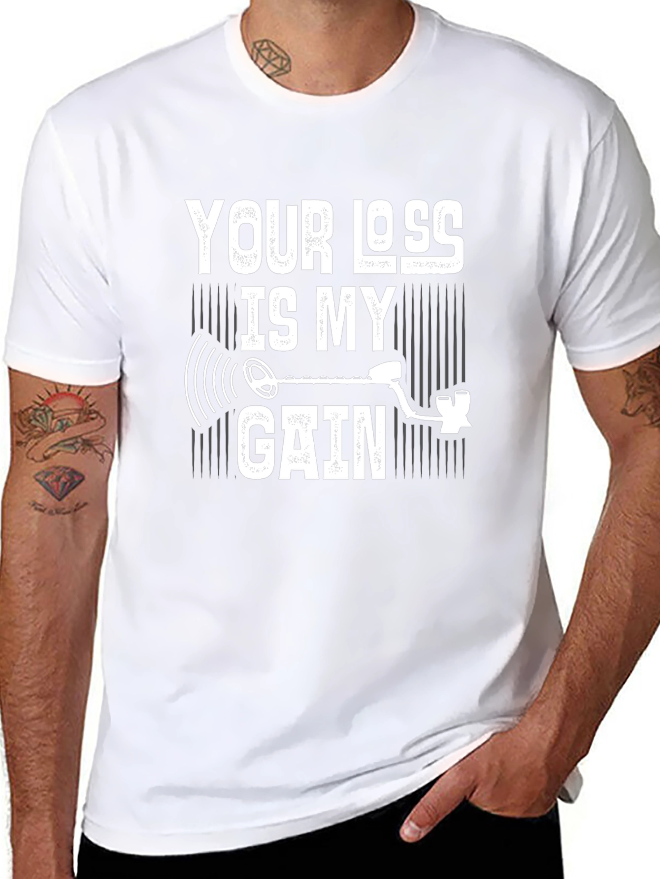Your Loss Is My Gain Metal Detecting T-Shirt