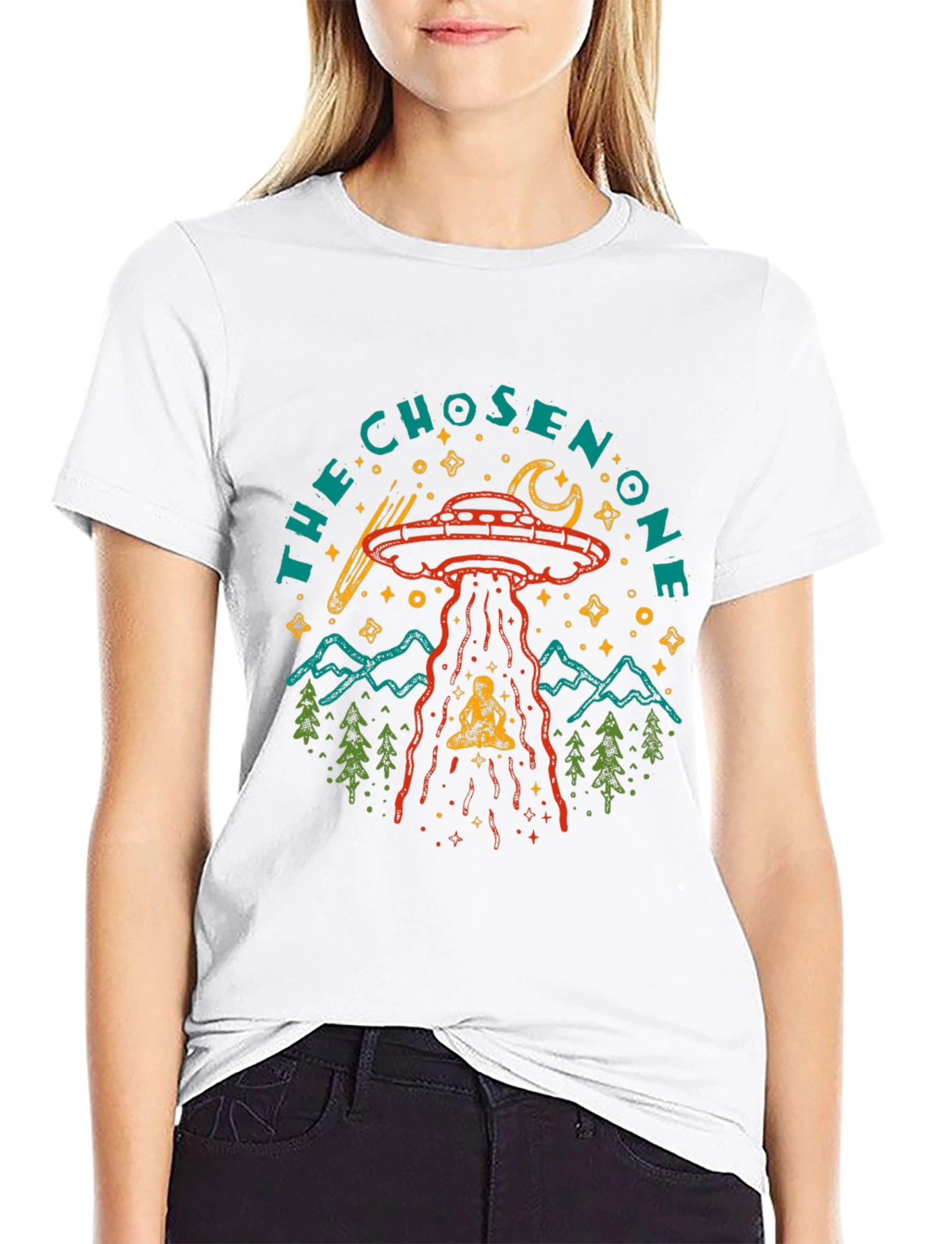 The Chosen One UFO Abduction Graphic T-Shirt