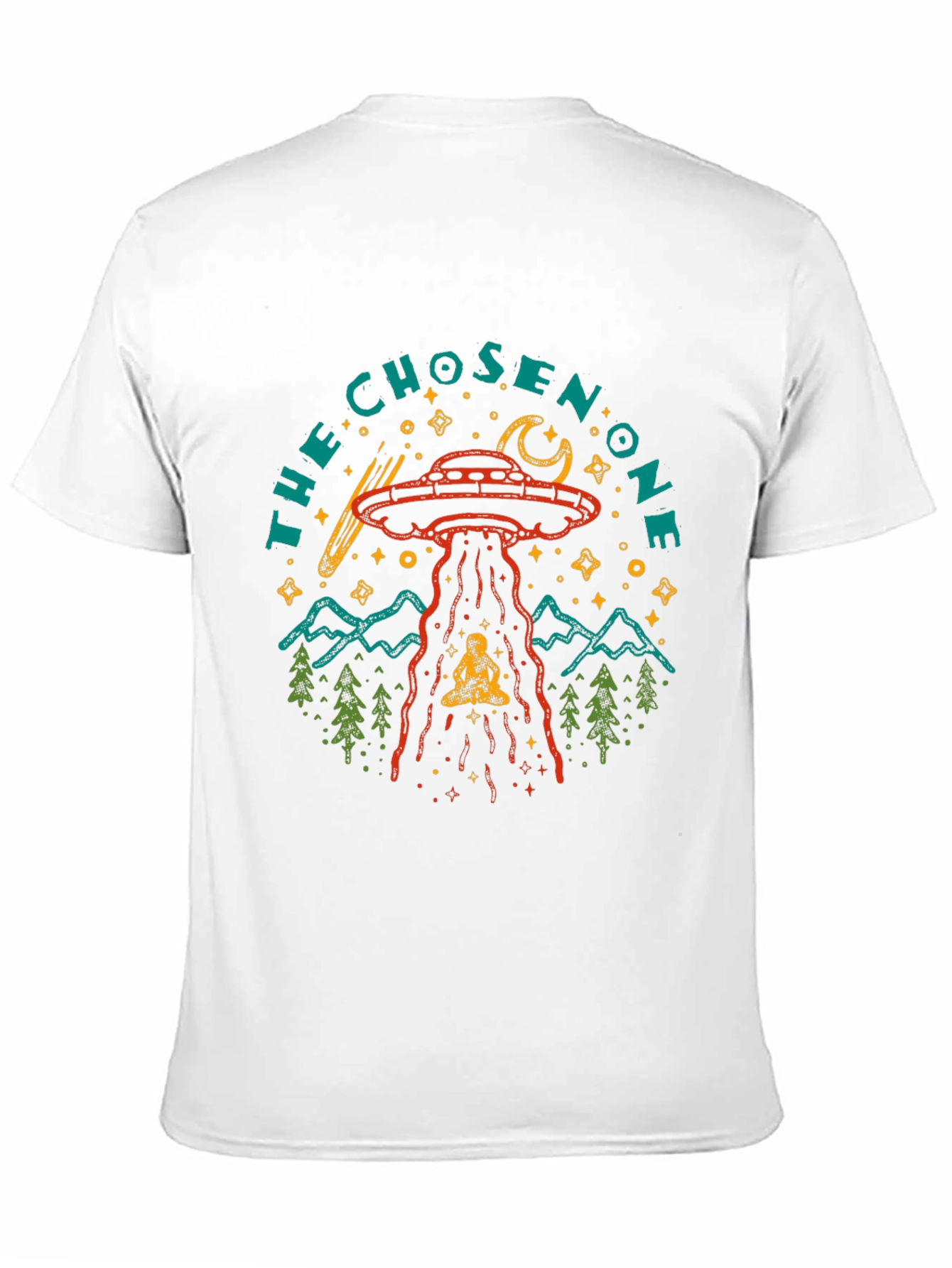 The Chosen One UFO Abduction Graphic T-Shirt