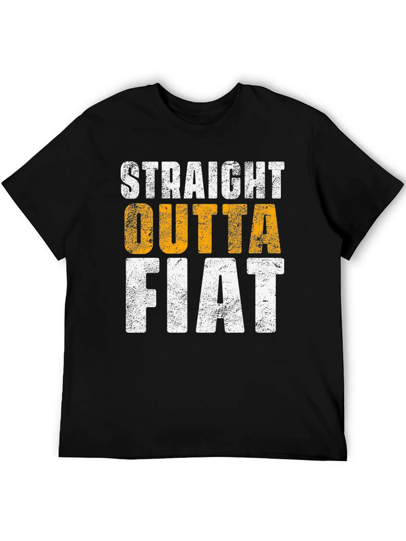 Straight Outta Fiat Black Graphic Tee