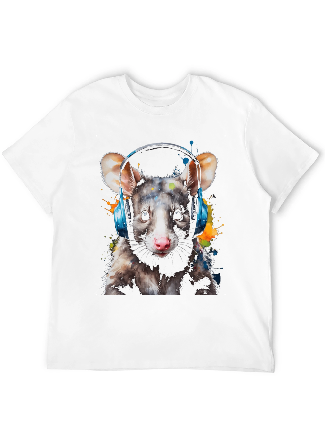 Opossum DJ Graphic Tee - Black