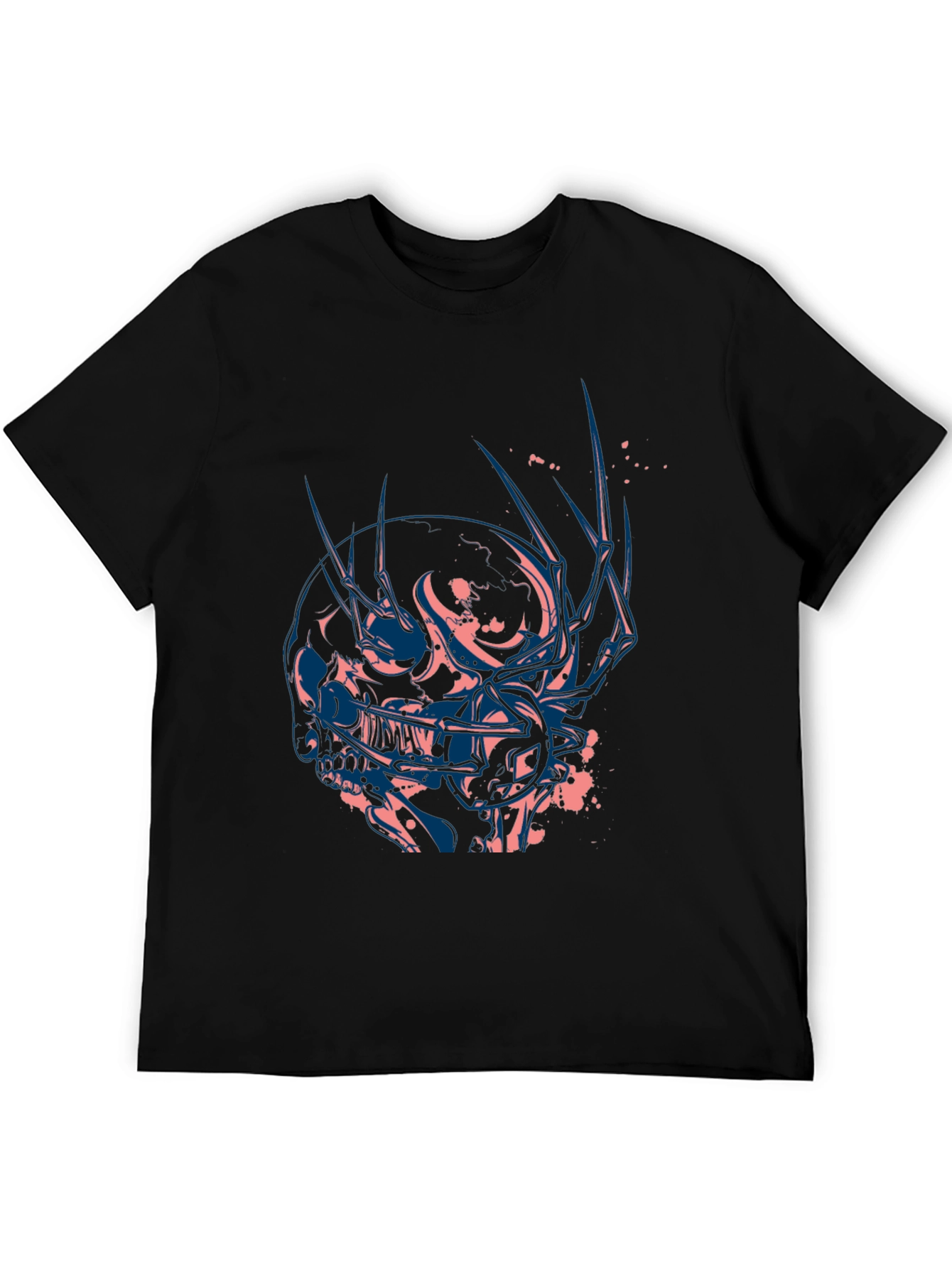 Skull Graphic Tee - Edgy Black T-Shirt