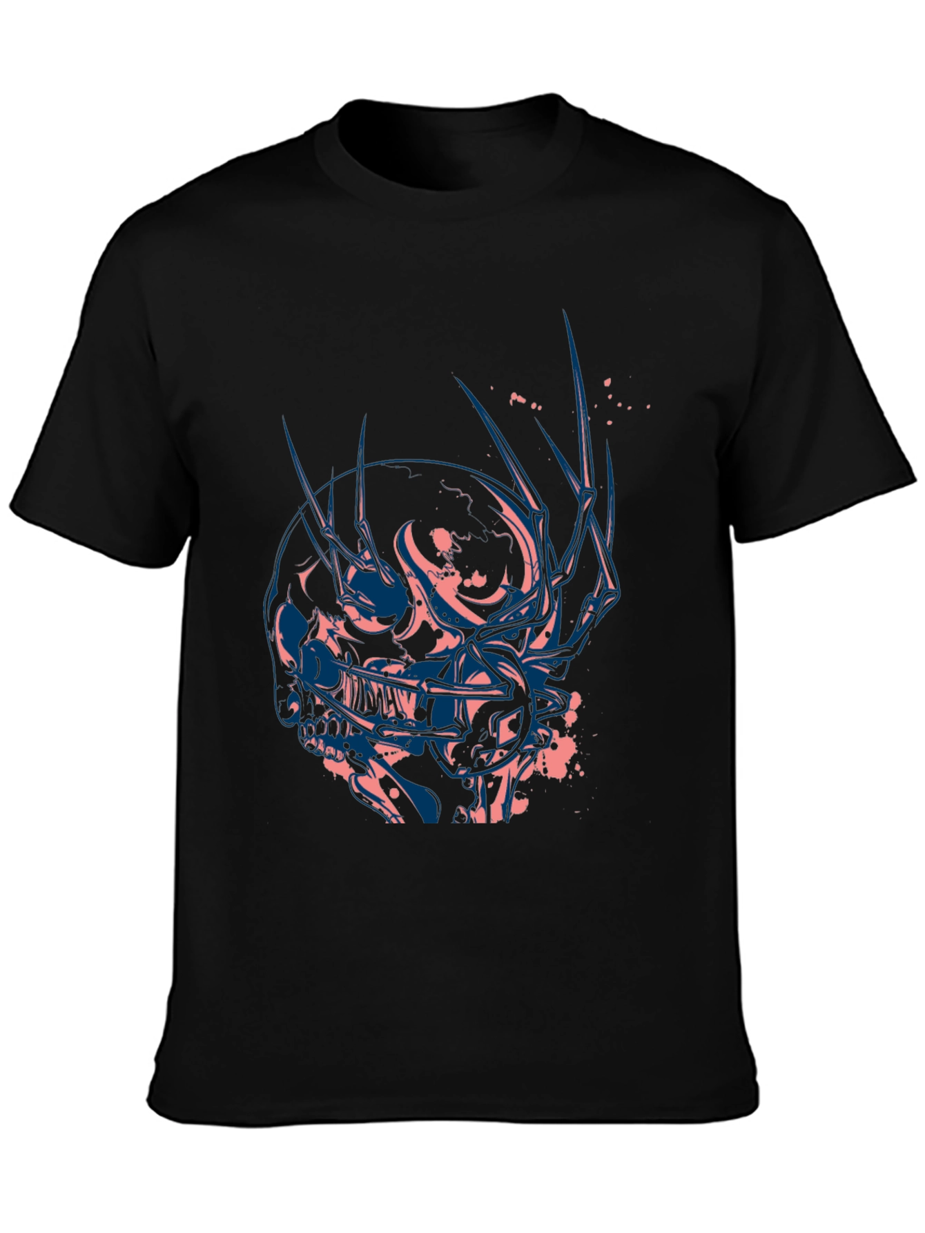 Skull Graphic Tee - Edgy Black T-Shirt