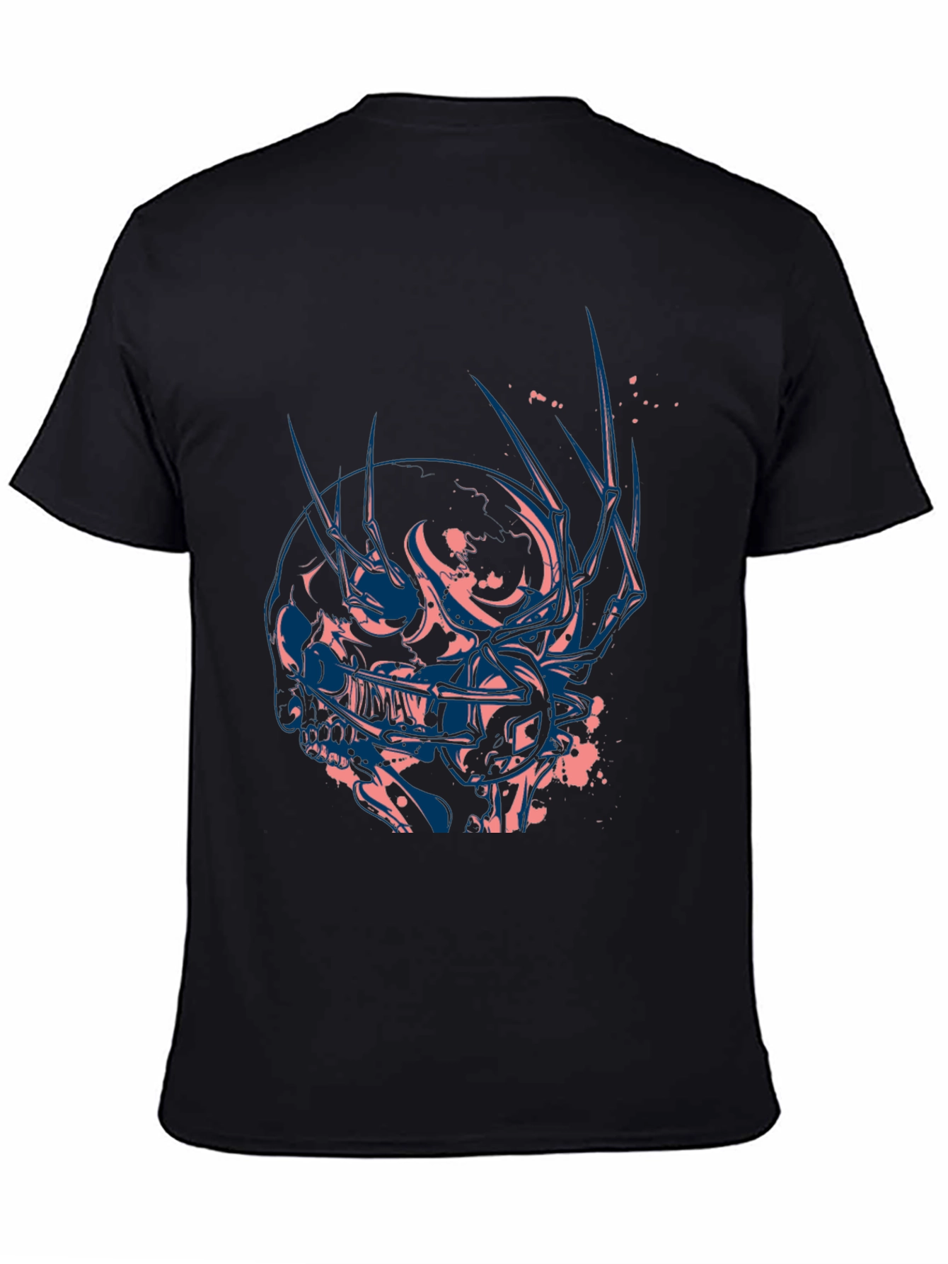 Skull Graphic Tee - Edgy Black T-Shirt