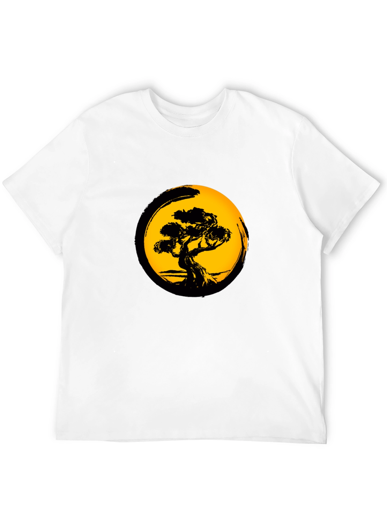 Bonsai Tree Graphic Black T-Shirt