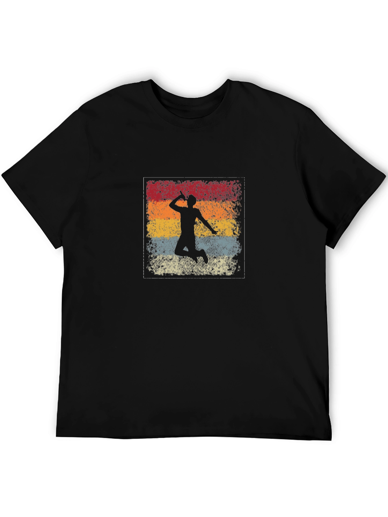 Retro Badminton Player T-Shirt