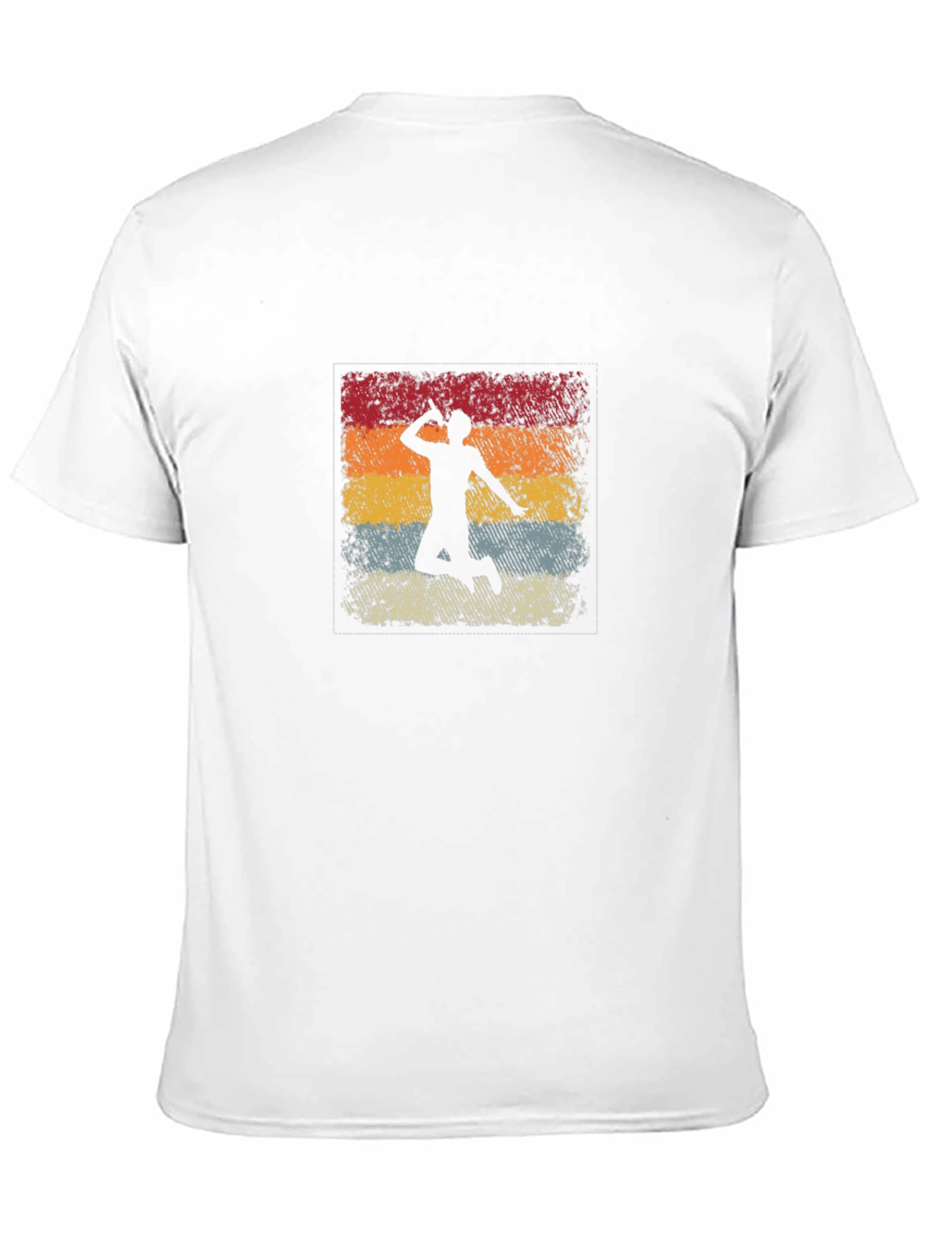 Retro Badminton Player T-Shirt
