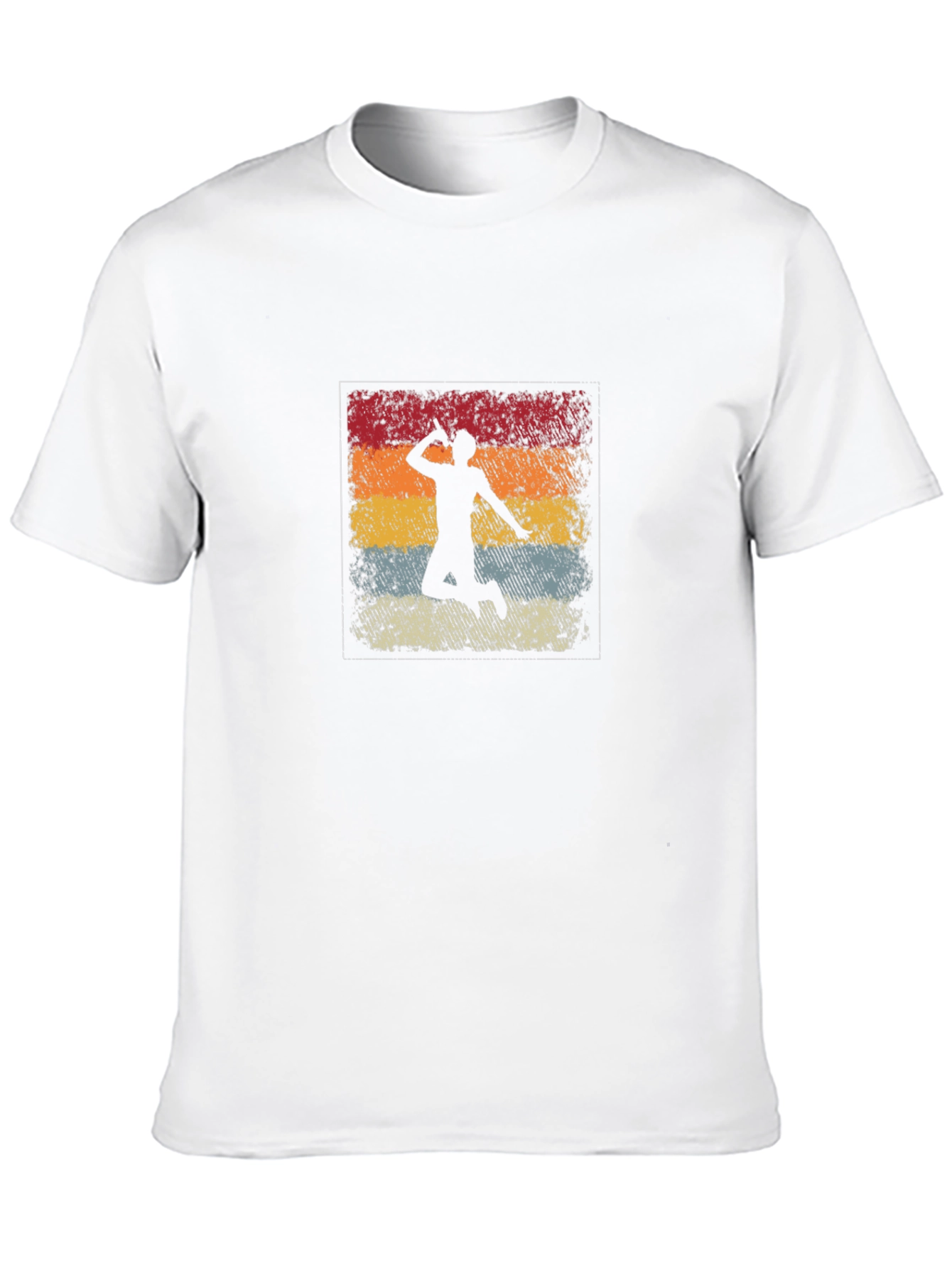 Retro Badminton Player T-Shirt