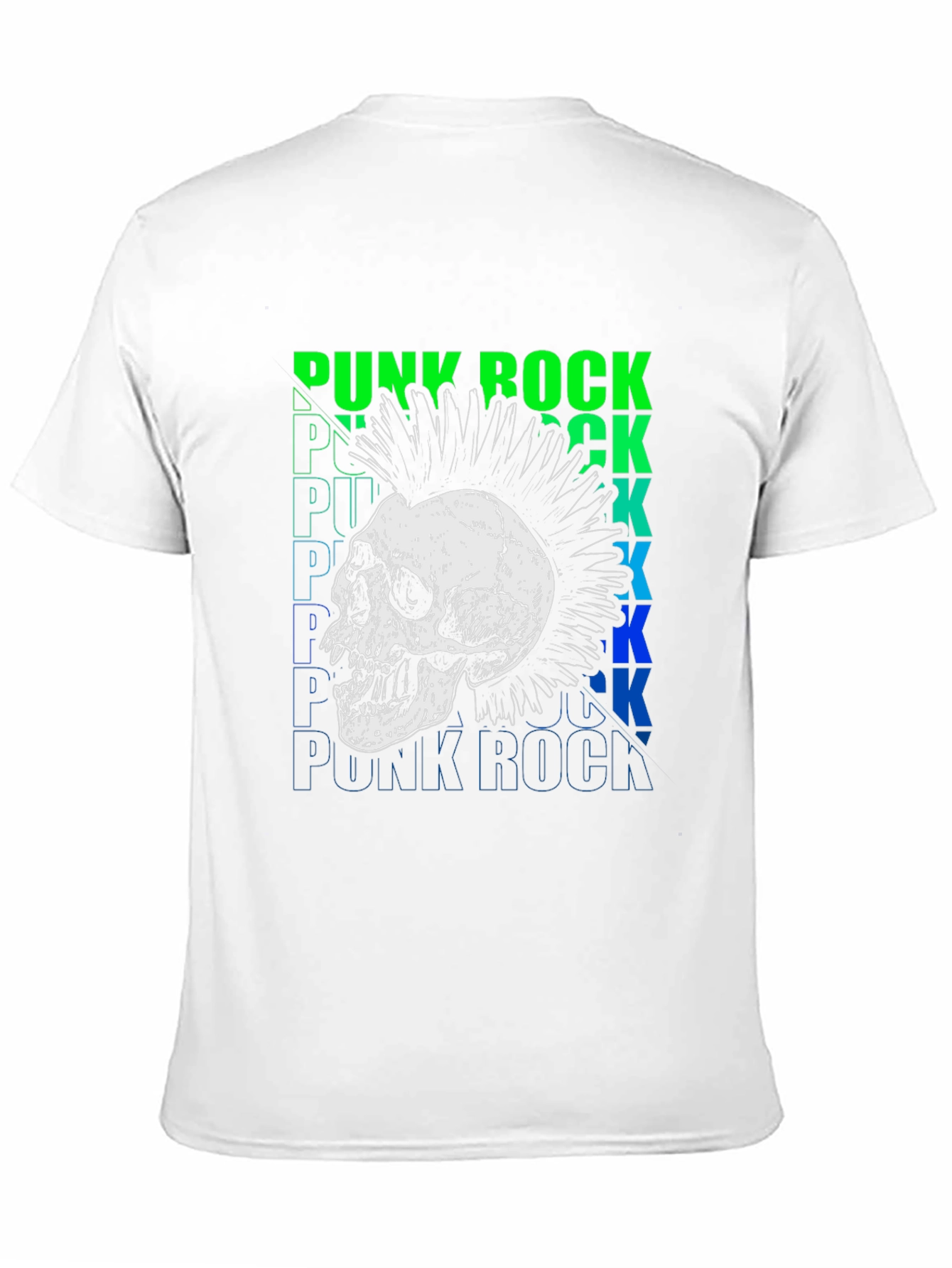 Punk Rock Skull Graphic T-Shirt - Edgy Style
