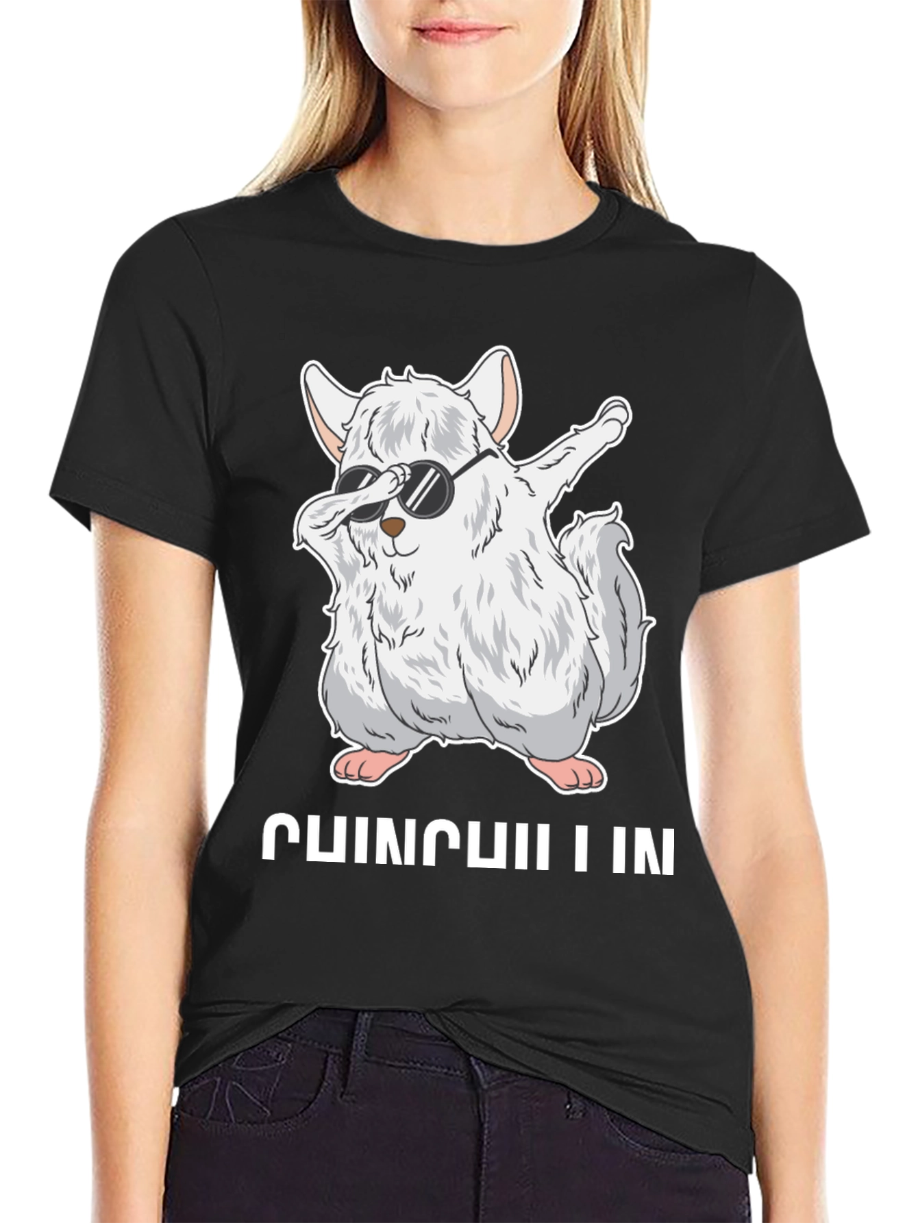 Chinchilla Dabbing T-Shirt - Funny Animal Tee