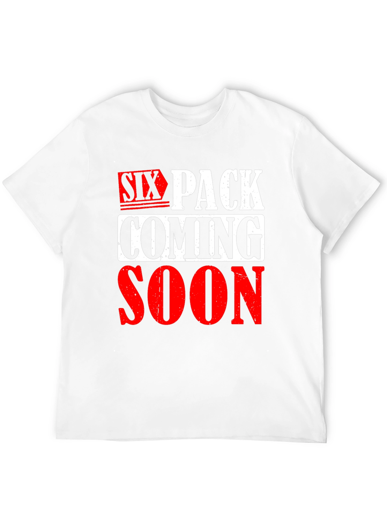 Six Pack Coming Soon Graphic T-Shirt