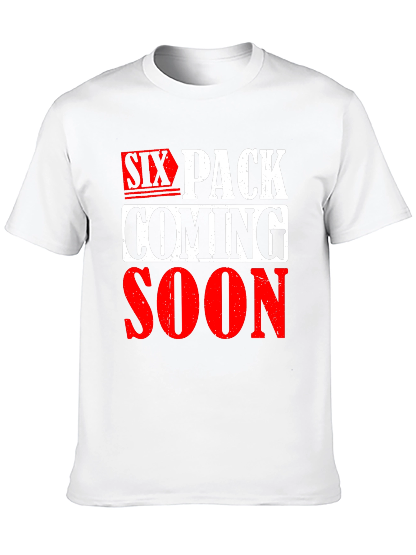 Six Pack Coming Soon Graphic T-Shirt