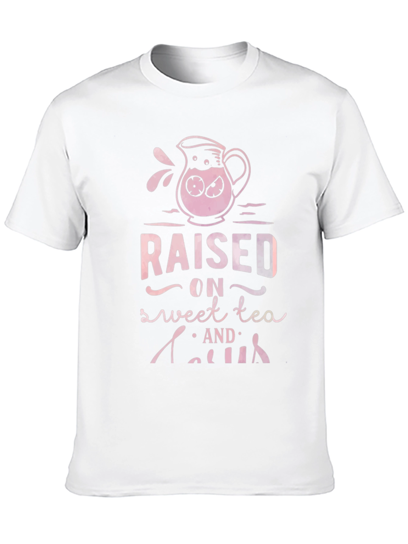 Raised on Sweet Tea & Gossip Black Graphic Tee