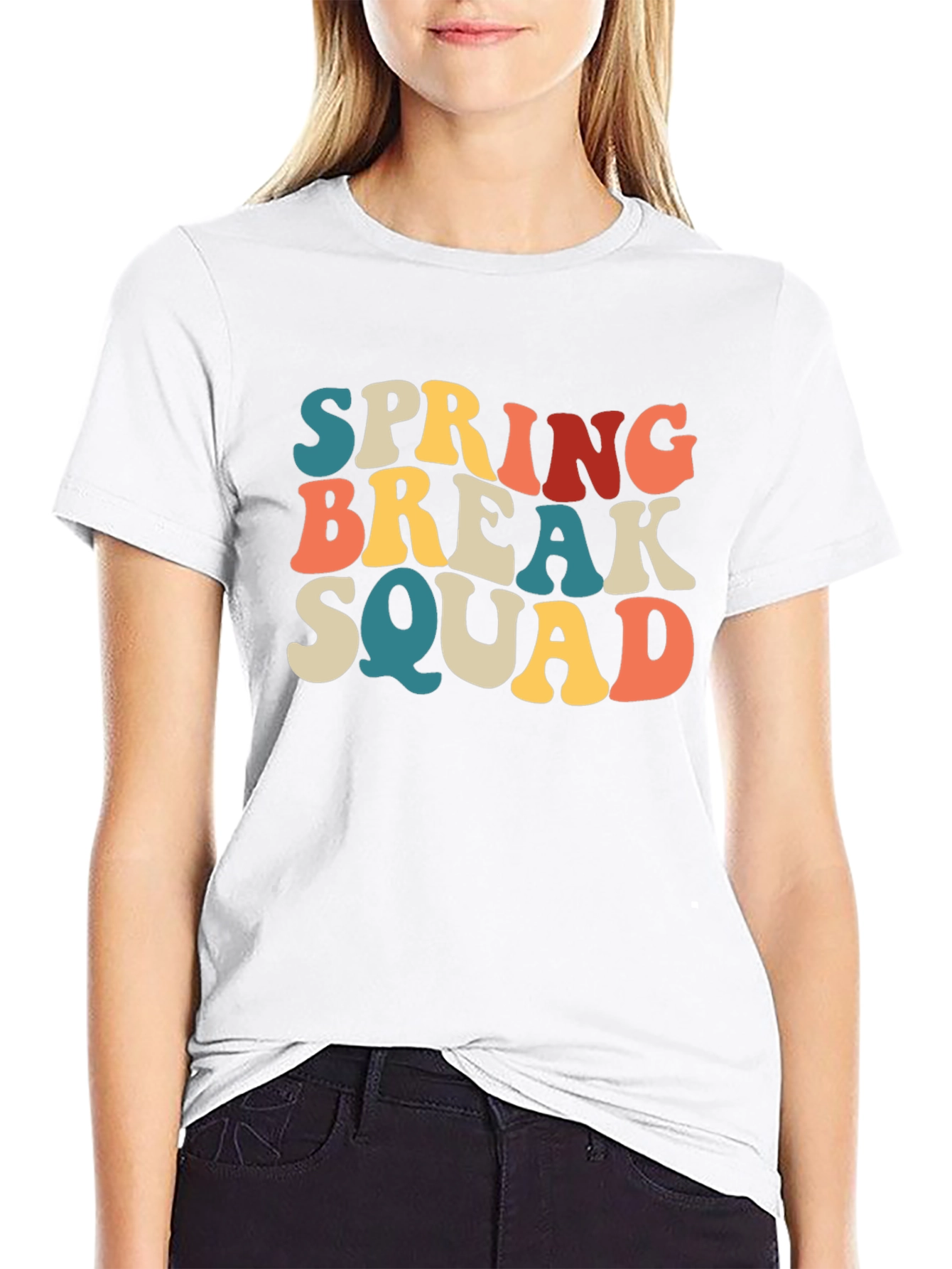 Spring Break Squad Graphic T-Shirt - Retro Style