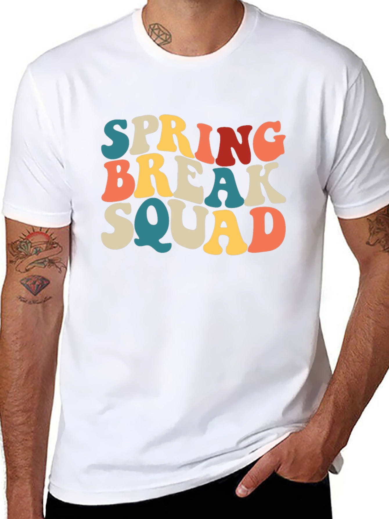 Spring Break Squad Graphic T-Shirt - Retro Style