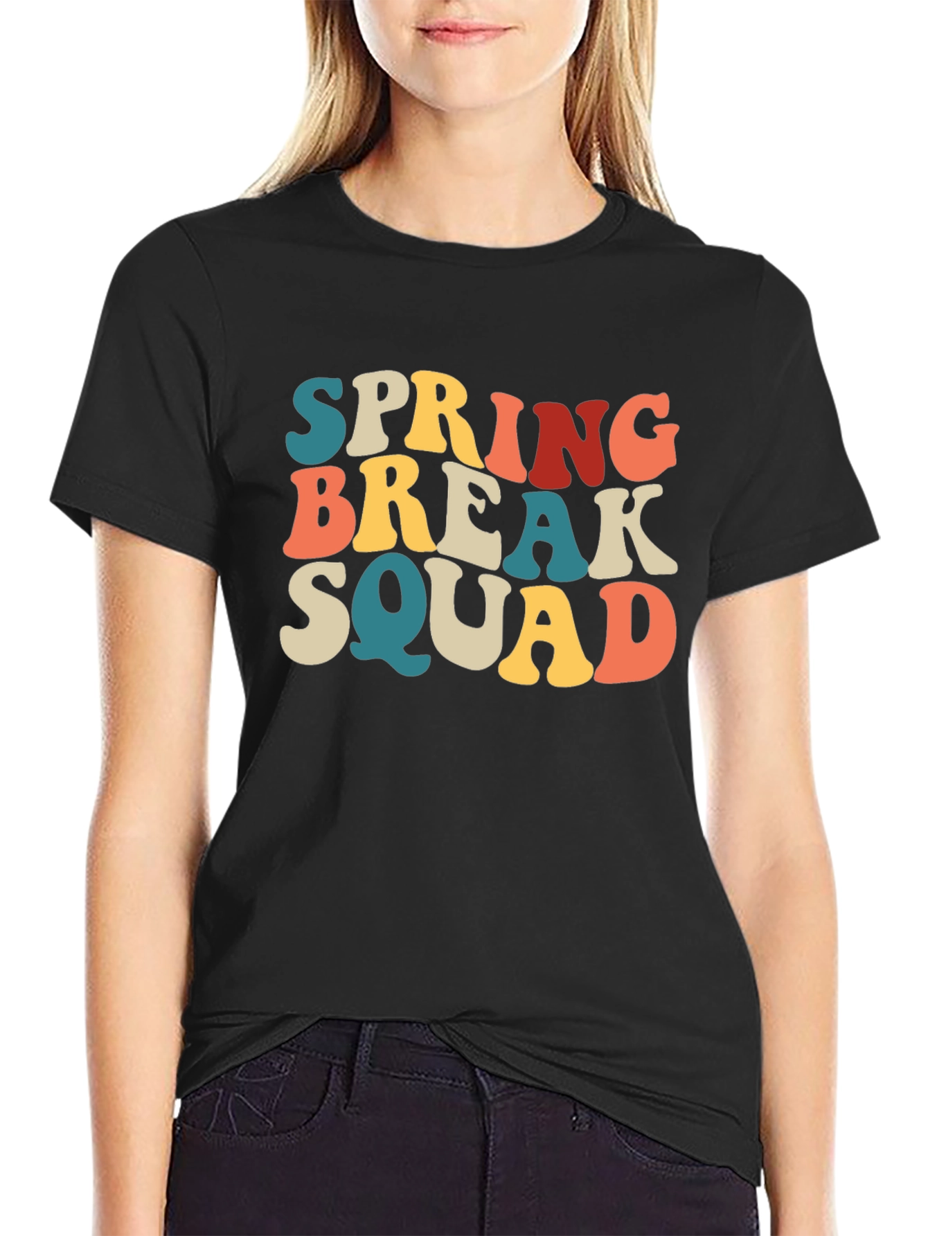 Spring Break Squad Graphic T-Shirt - Retro Style