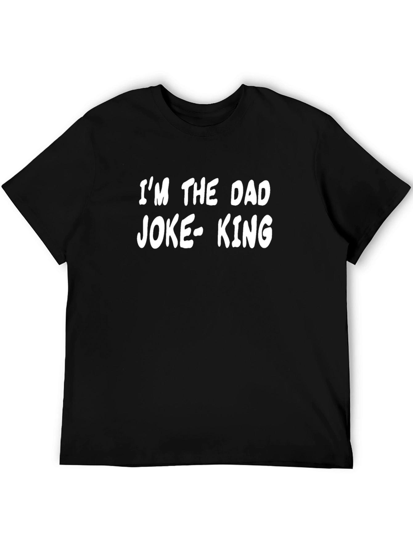 Dad Joke King Graphic Tee - Black