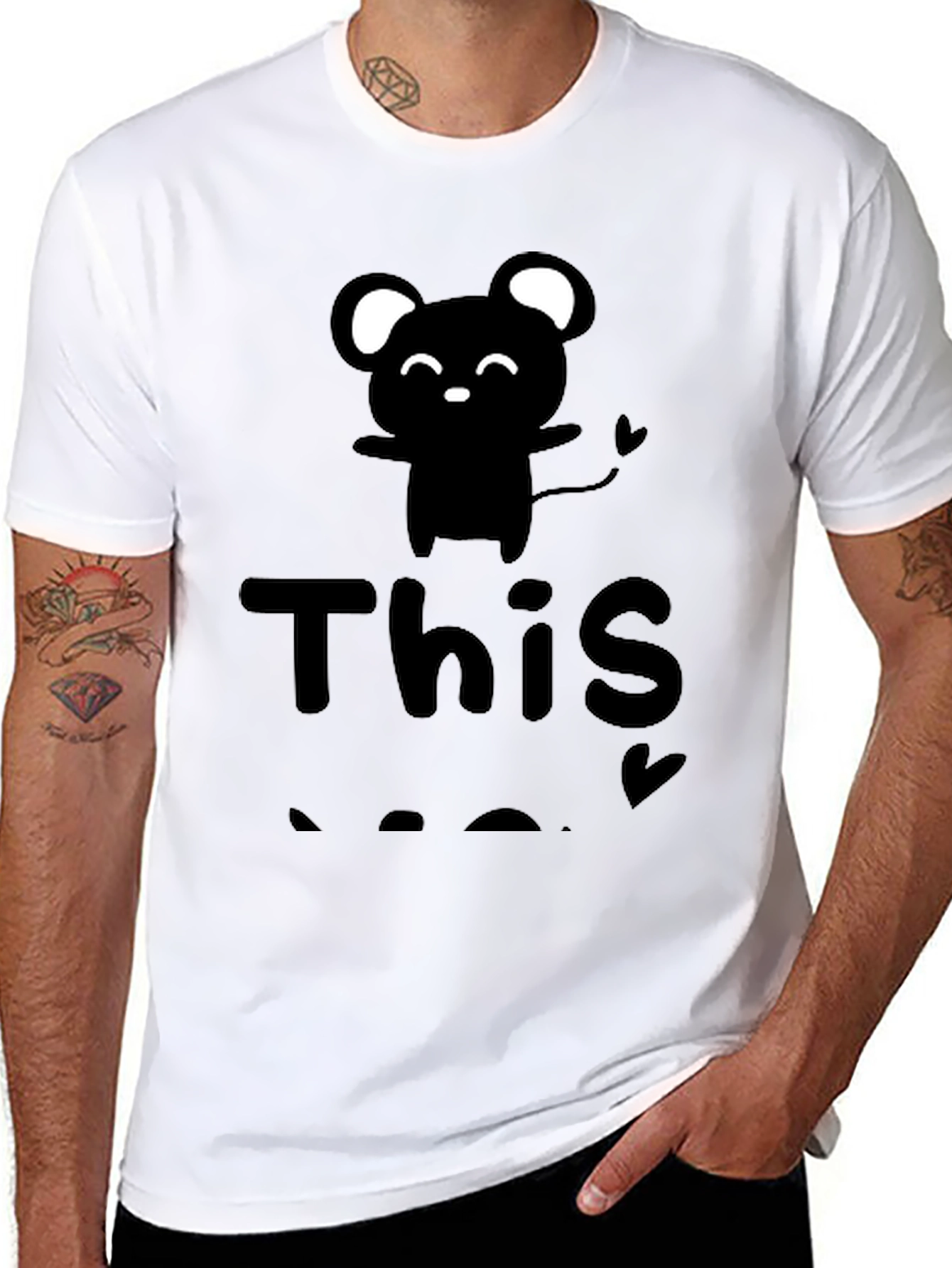 Cute Mouse Lover T-Shirt - This is My Human
