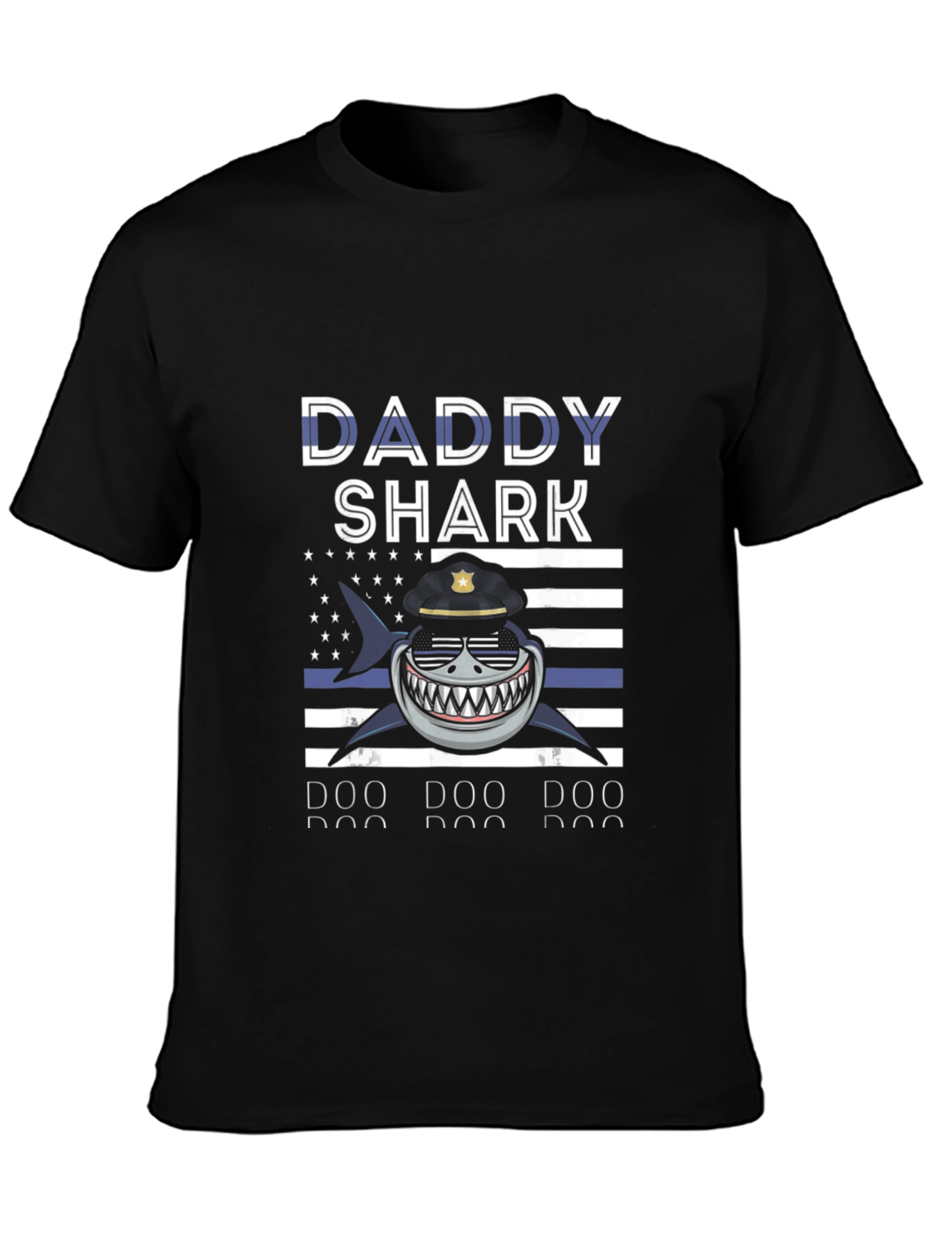 Daddy Shark Police T-Shirt