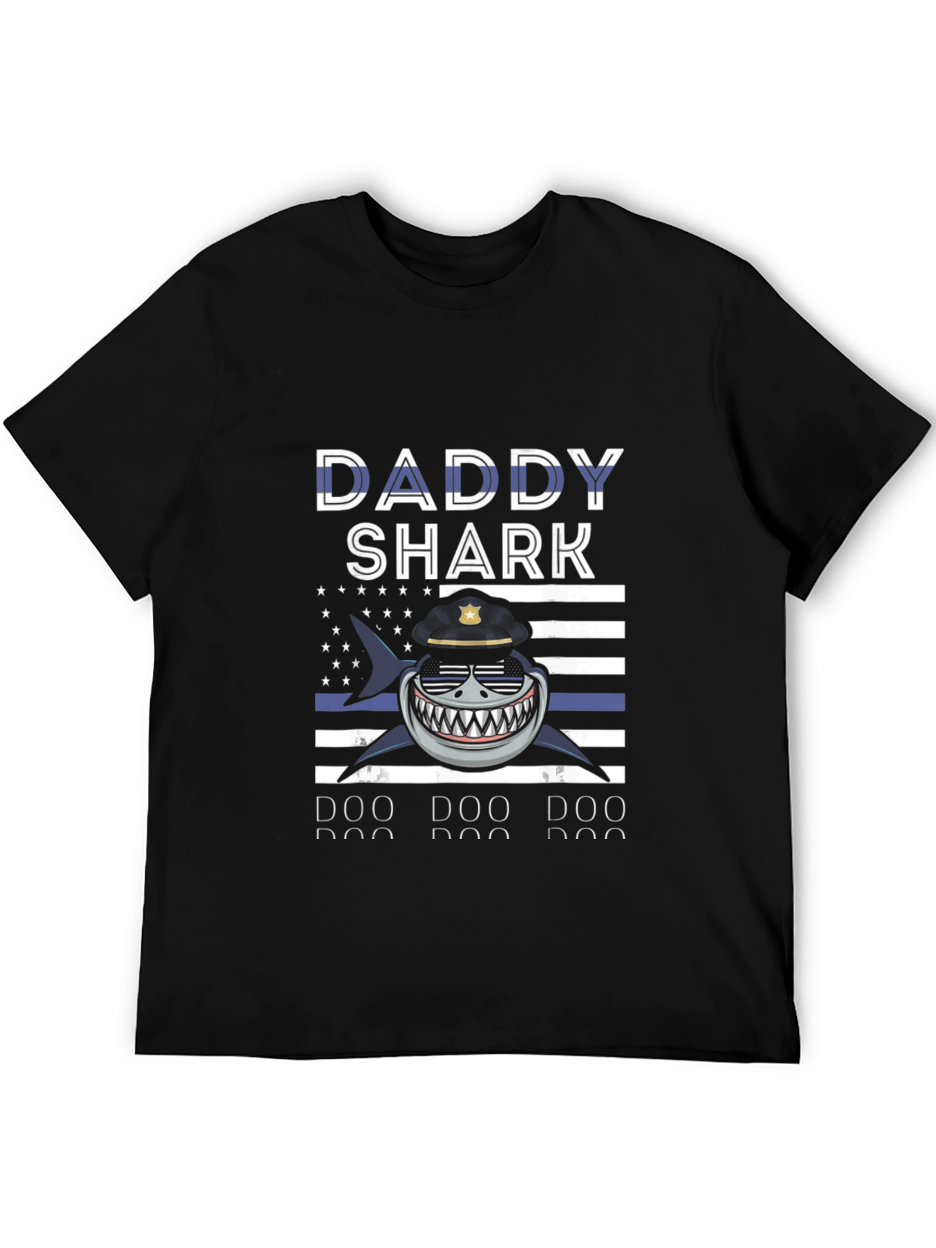 Daddy Shark Police T-Shirt